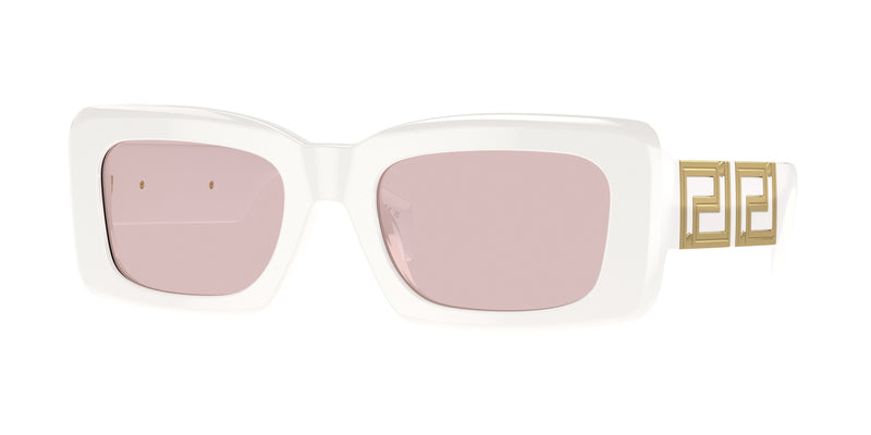 Versace VE4444U Rectangle Sunglasses 314/5-White 54-140-21 - Color Map White