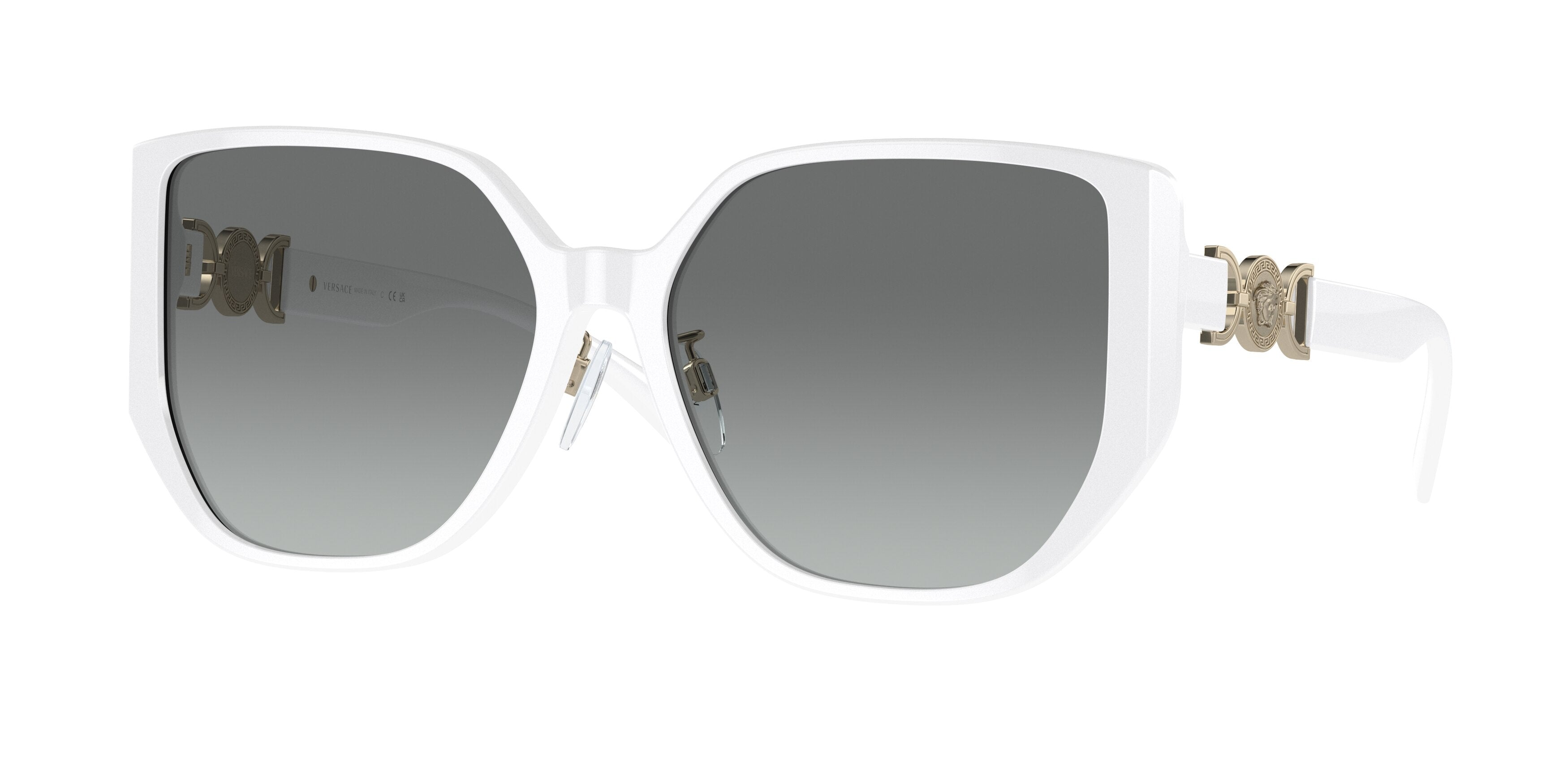 Versace VE4449D Square Sunglasses 314/11-White 58-140-16 - Color Map White