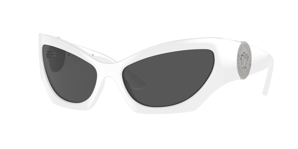 Versace VE4450 Cat Eye Sunglasses 314/87-White 60-125-16 - Color Map White