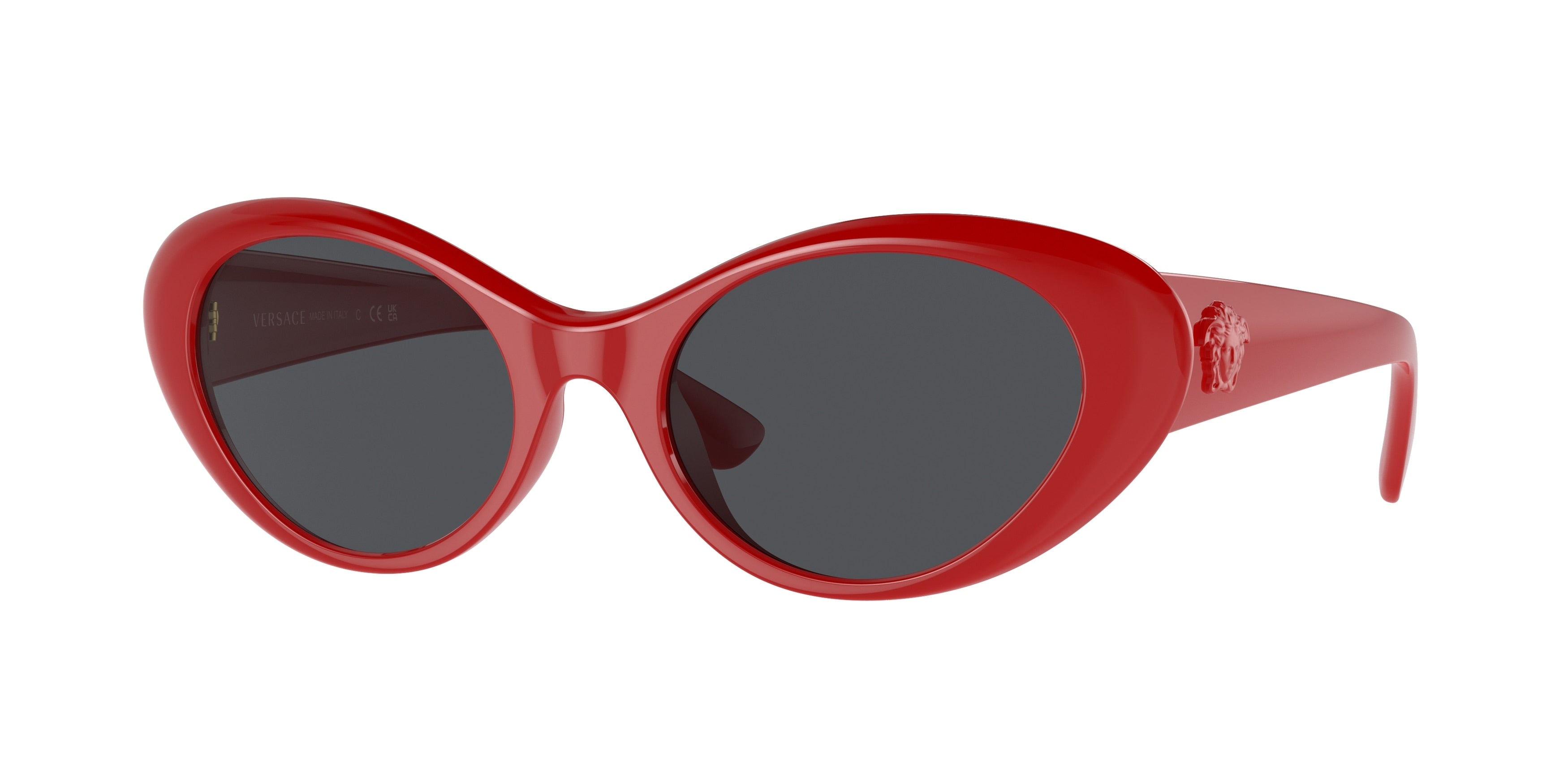 Versace VE4455U Oval Sunglasses 534487-Red 53-140-19 - Color Map Red