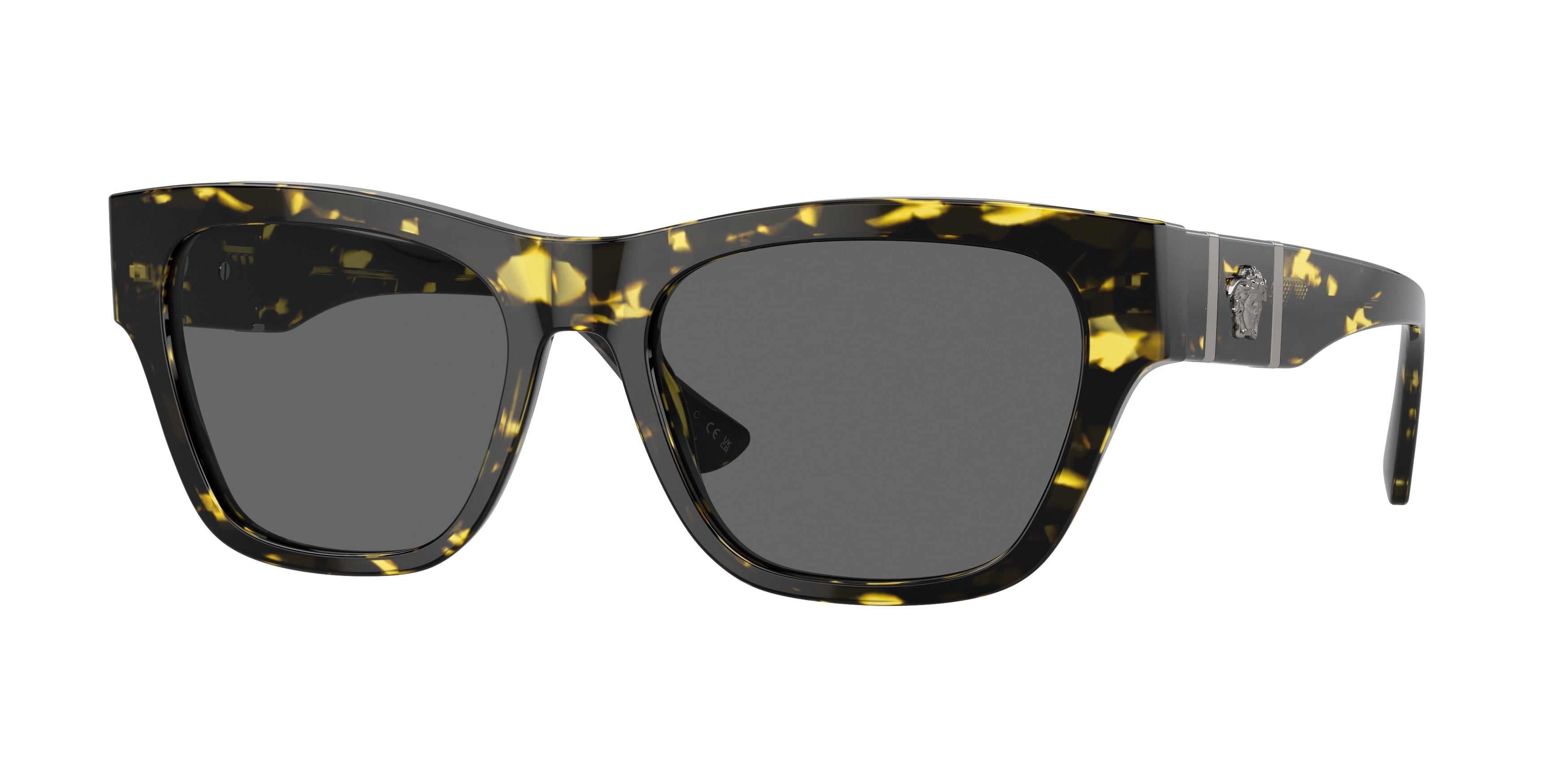 Versace VE4457 Square Sunglasses 542887-Havana 55-145-18 - Color Map Tortoise