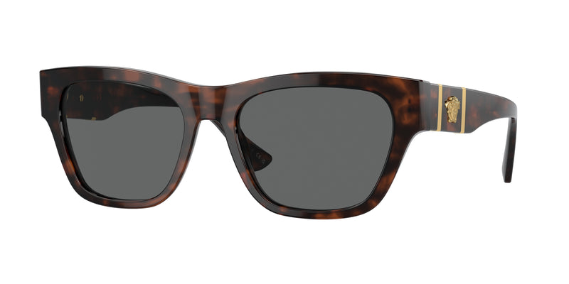 Versace VE4457 Square Sunglasses 542987-Havana 55-145-18 - Color Map Tortoise