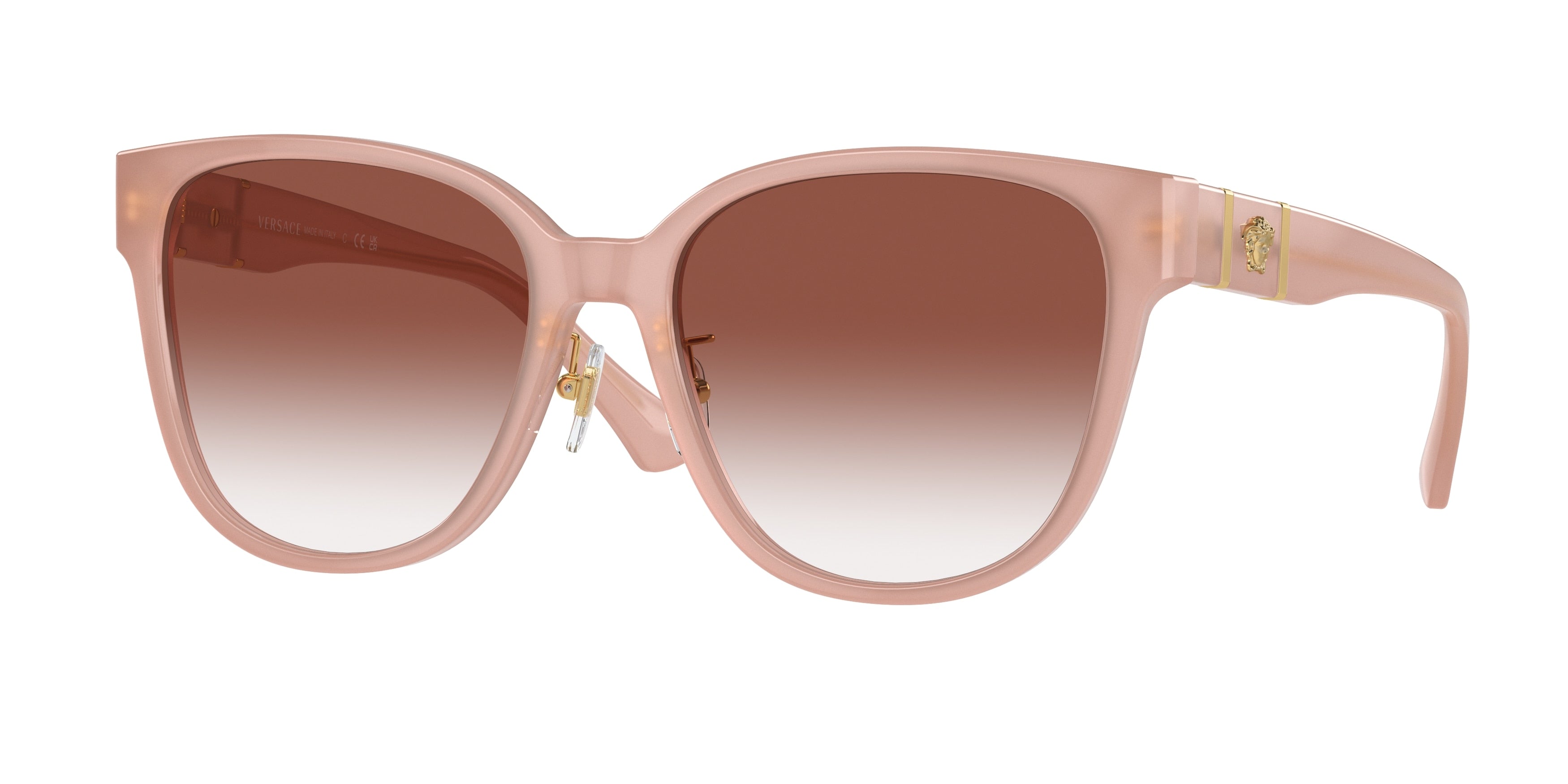 Versace VE4460D Square Sunglasses 5394V0-Opal Pink 57-140-18 - Color Map Pink