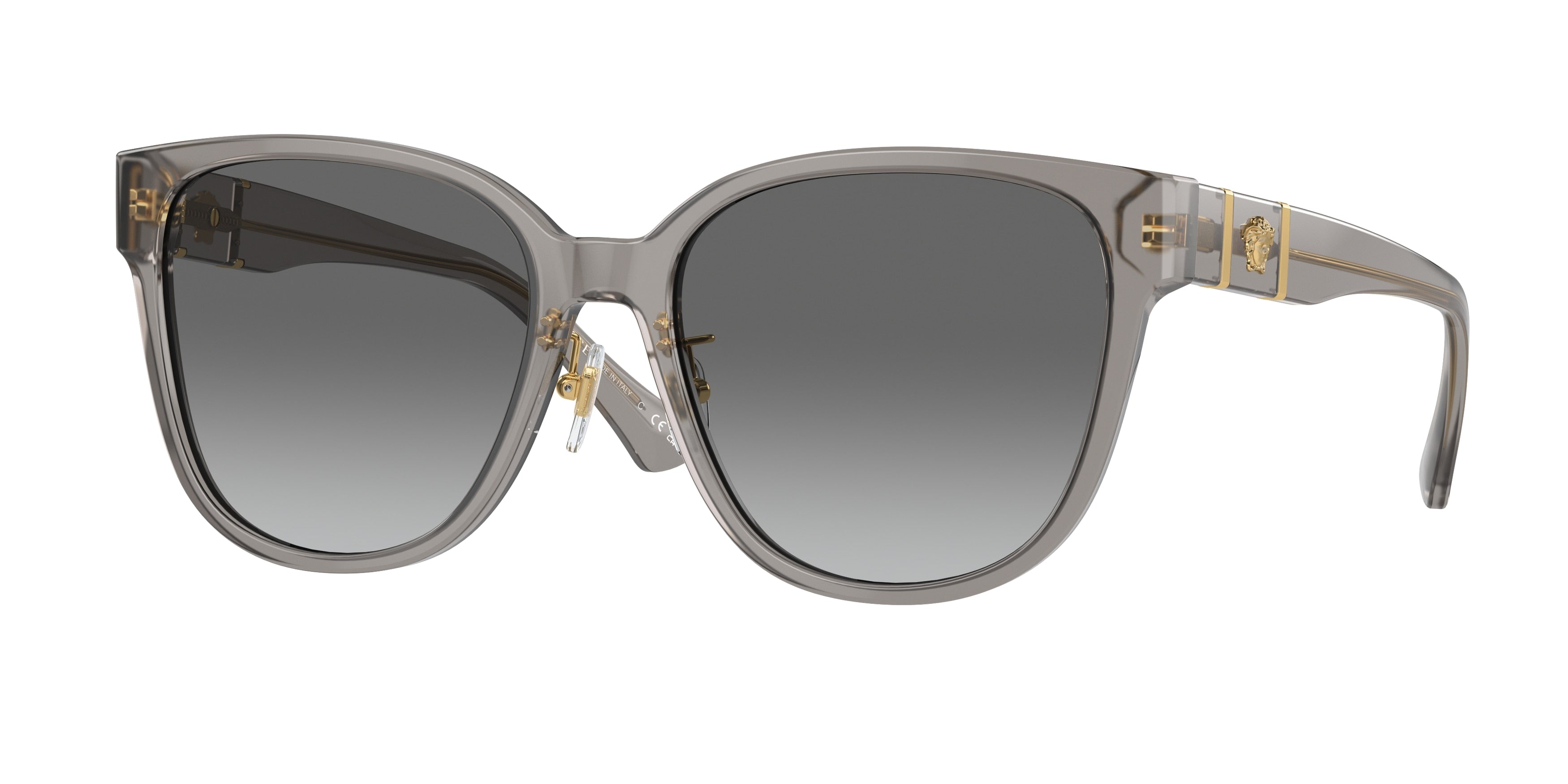 Versace VE4460D Square Sunglasses 540611-Opal Grey 57-140-18 - Color Map Grey