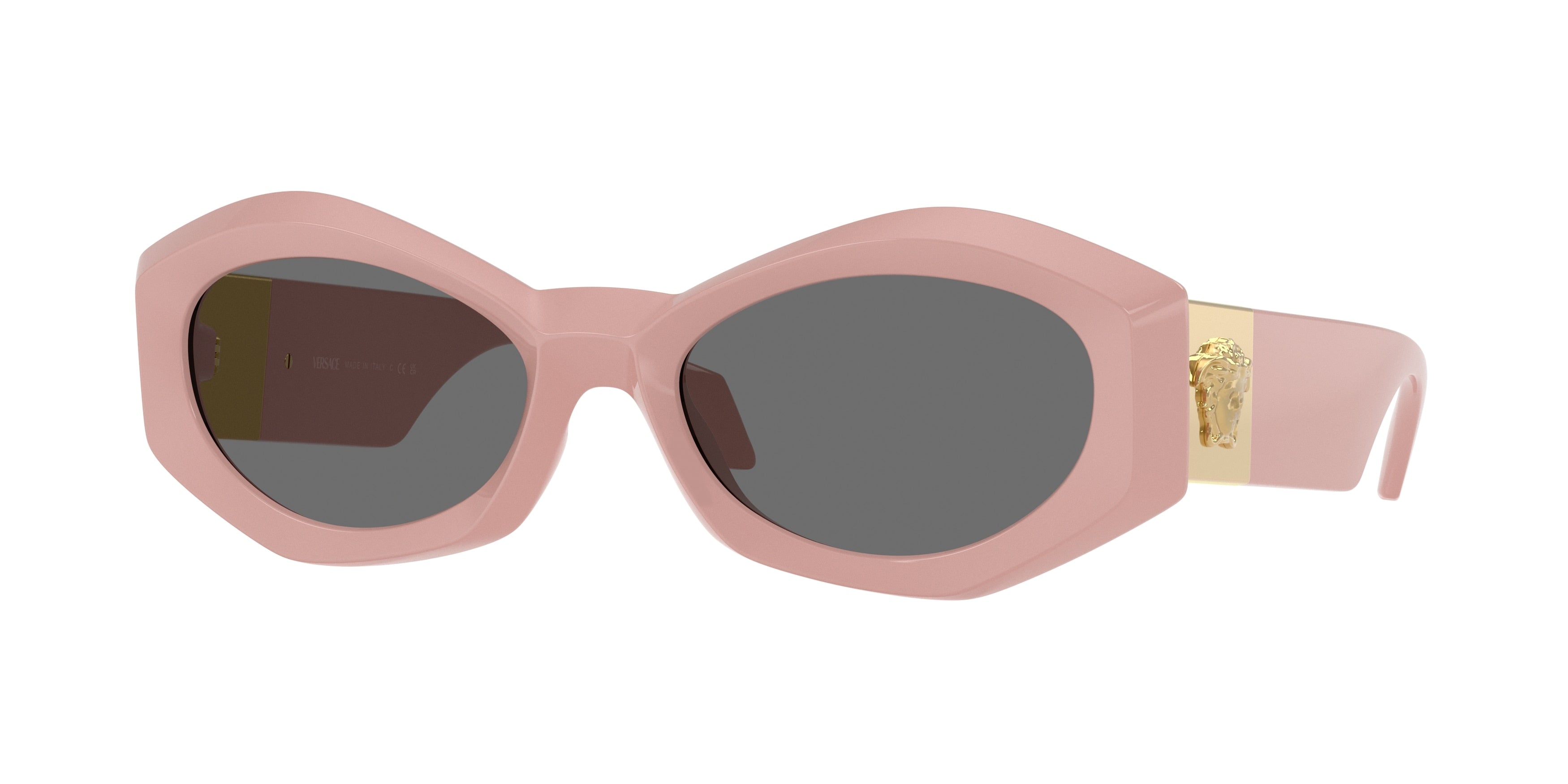Versace VE4466U Irregular Sunglasses 546387-Pink 54-140-19 - Color Map Pink