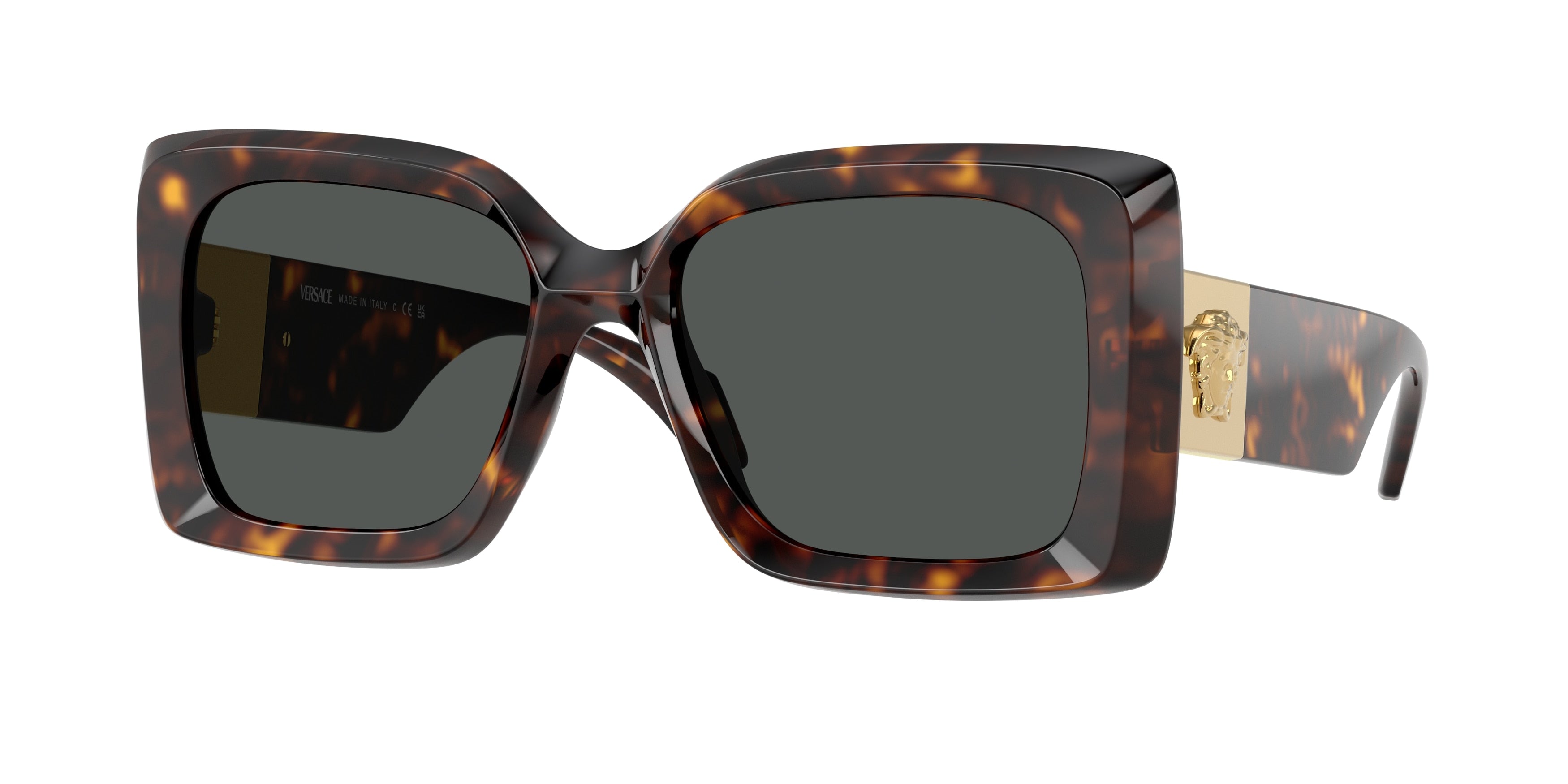 Versace VE4467U Irregular Sunglasses 108/87-Havana 54-140-18 - Color Map Tortoise