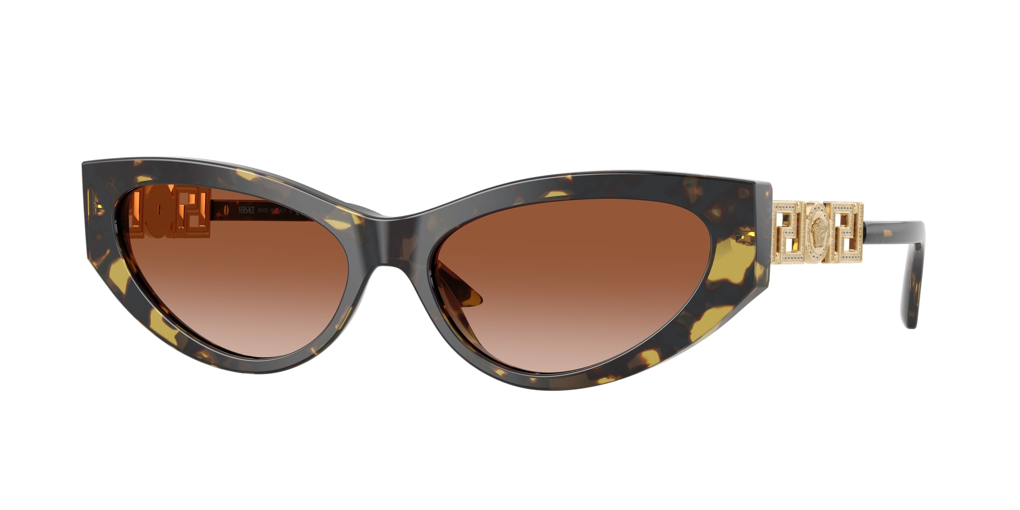Versace VE4470B Cat Eye Sunglasses 547013-Havana 56-140-16 - Color Map Tortoise