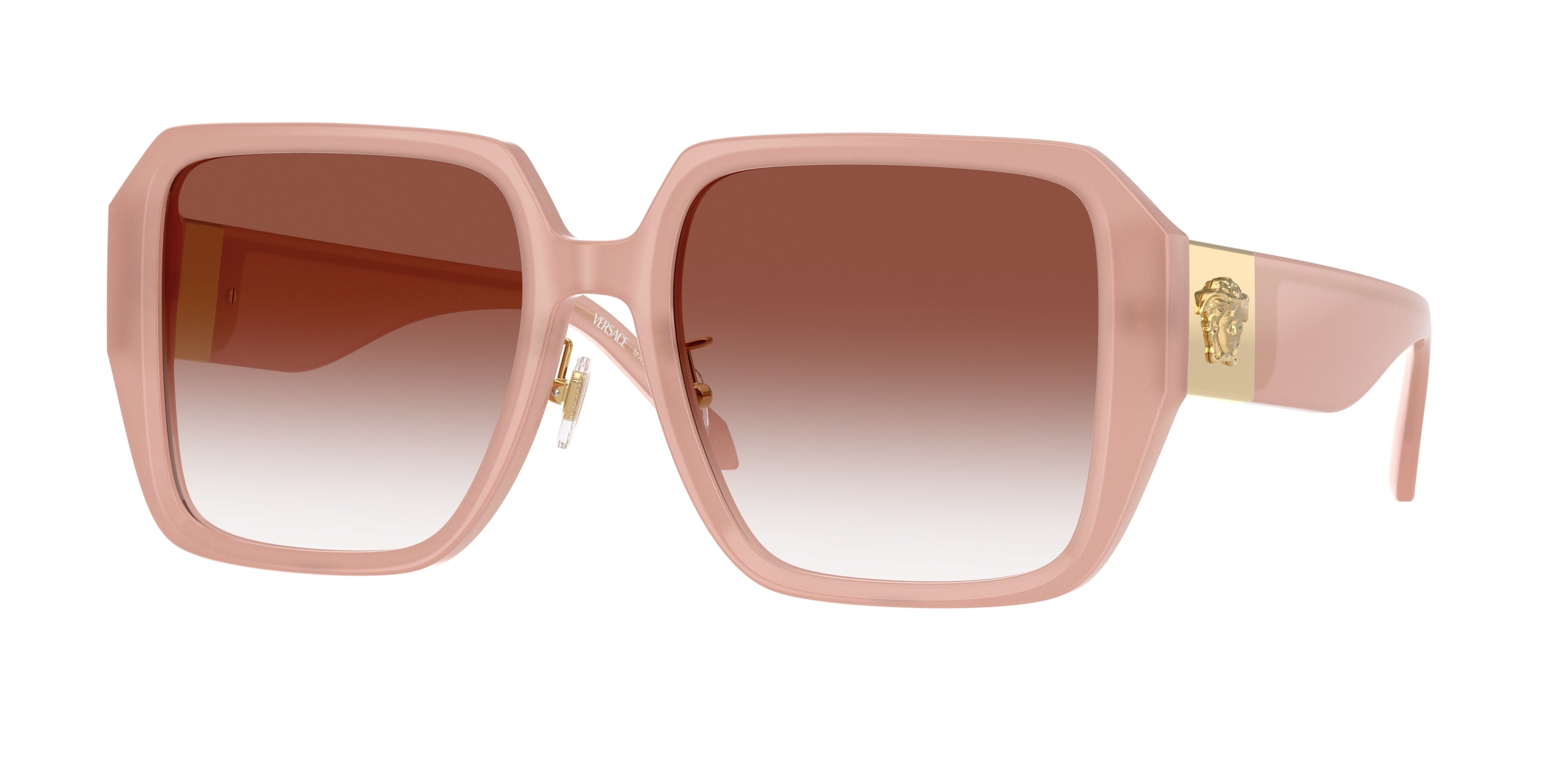 Versace VE4472D Square Sunglasses 5394VO-Opal Pink 56-145-19 - Color Map Pink