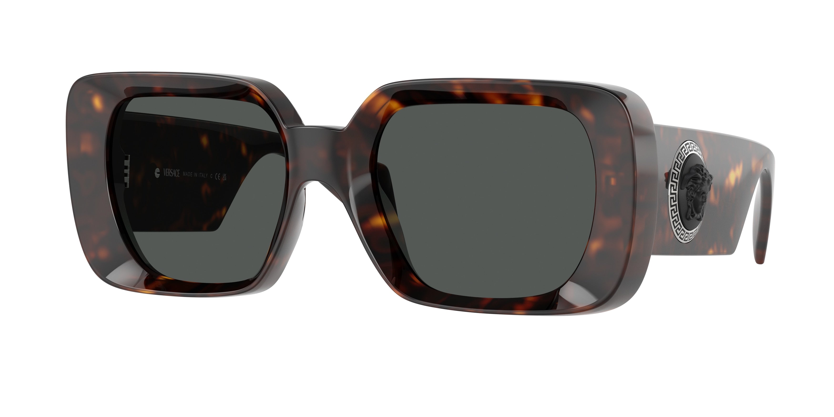 Versace VE4473U Square Sunglasses 108/87-Havana 54-140-21 - Color Map Tortoise