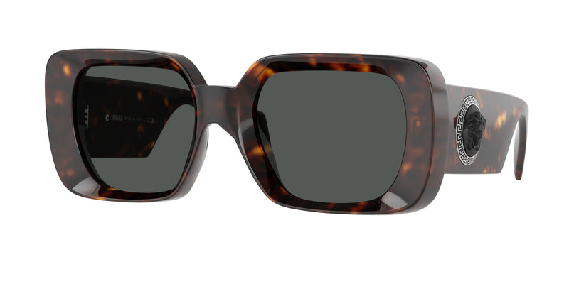 Versace VE4473U Square Sunglasses 108/87-Havana 54-140-21 - Color Map Tortoise