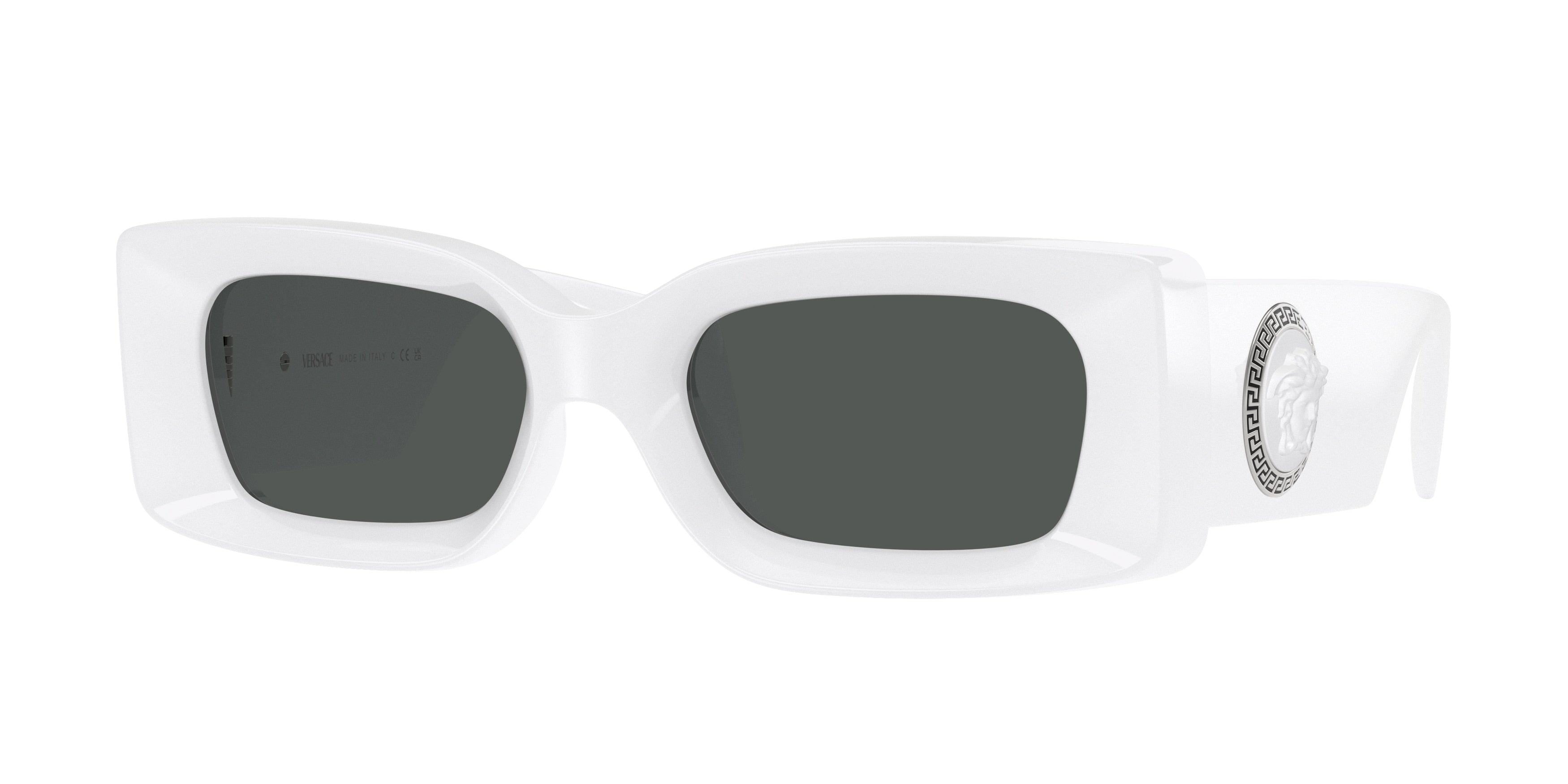 Versace VE4474U Rectangle Sunglasses 314/87-White 52-140-20 - Color Map White