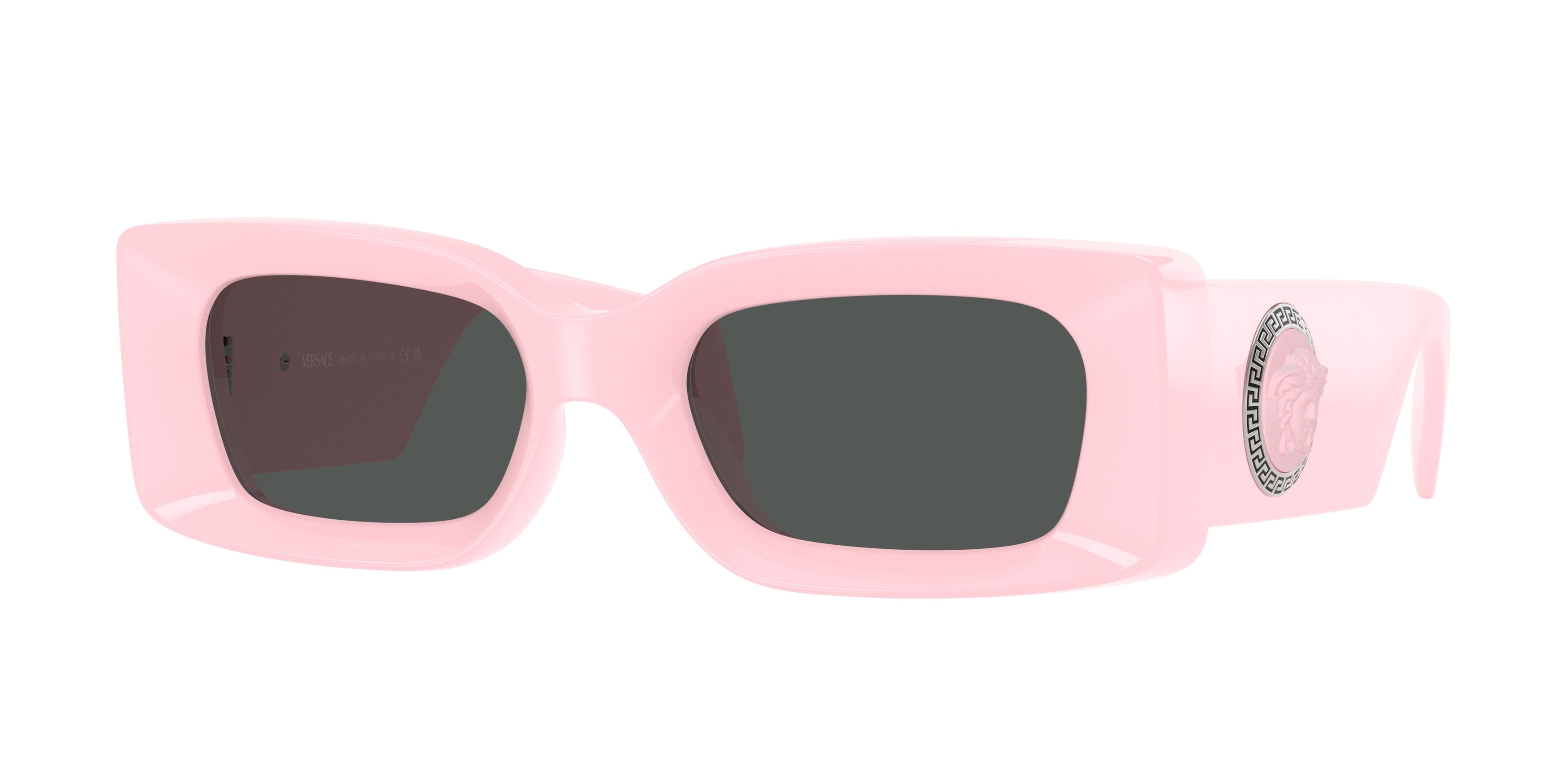 Versace VE4474U Rectangle Sunglasses 548587-Pink 52-140-20 - Color Map Pink