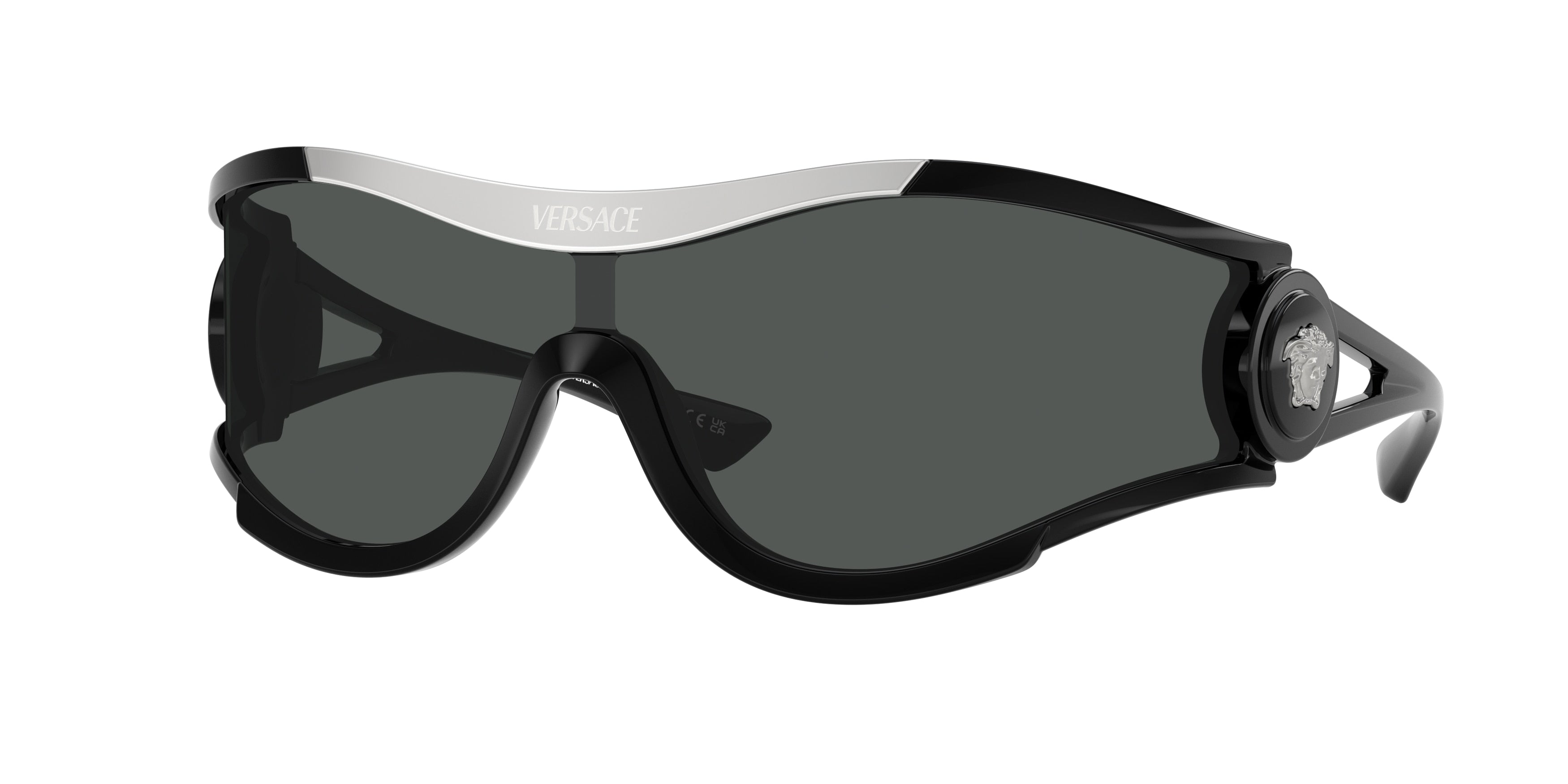 Versace VE4475 Irregular Sunglasses GB1/87-Black 42-110-142 - Color Map Black