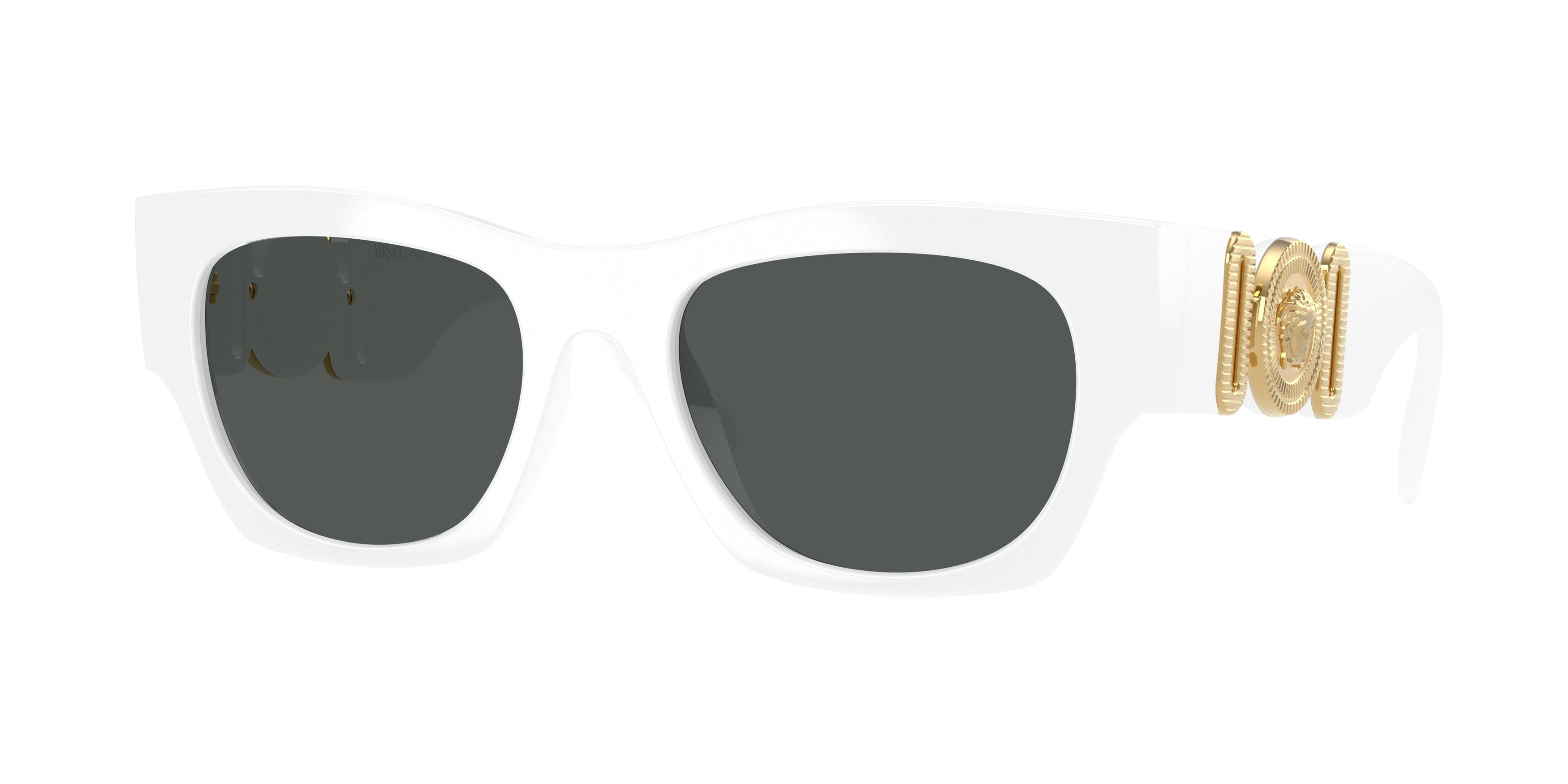 Versace VE4479U Square Sunglasses 314/87-White 52-140-19 - Color Map White