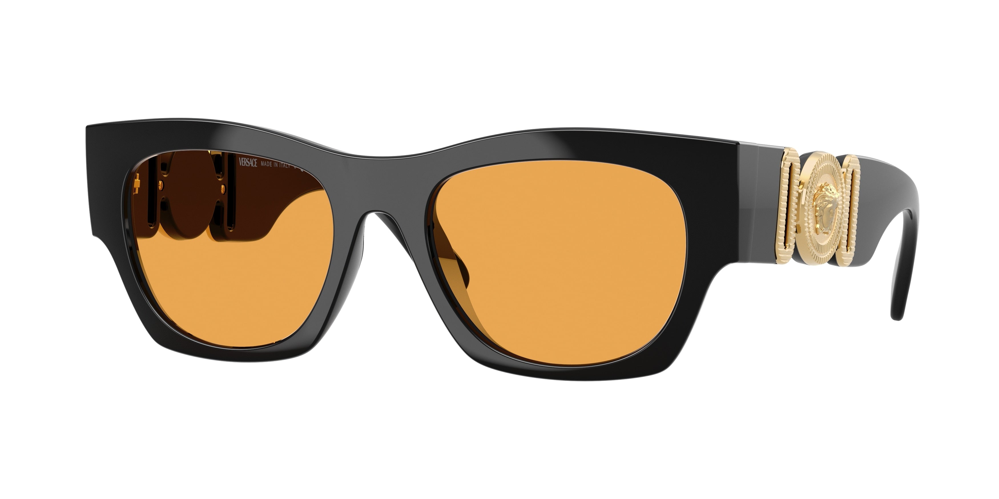 Versace VE4479U Square Sunglasses GB1/7-Black 52-140-19 - Color Map Black