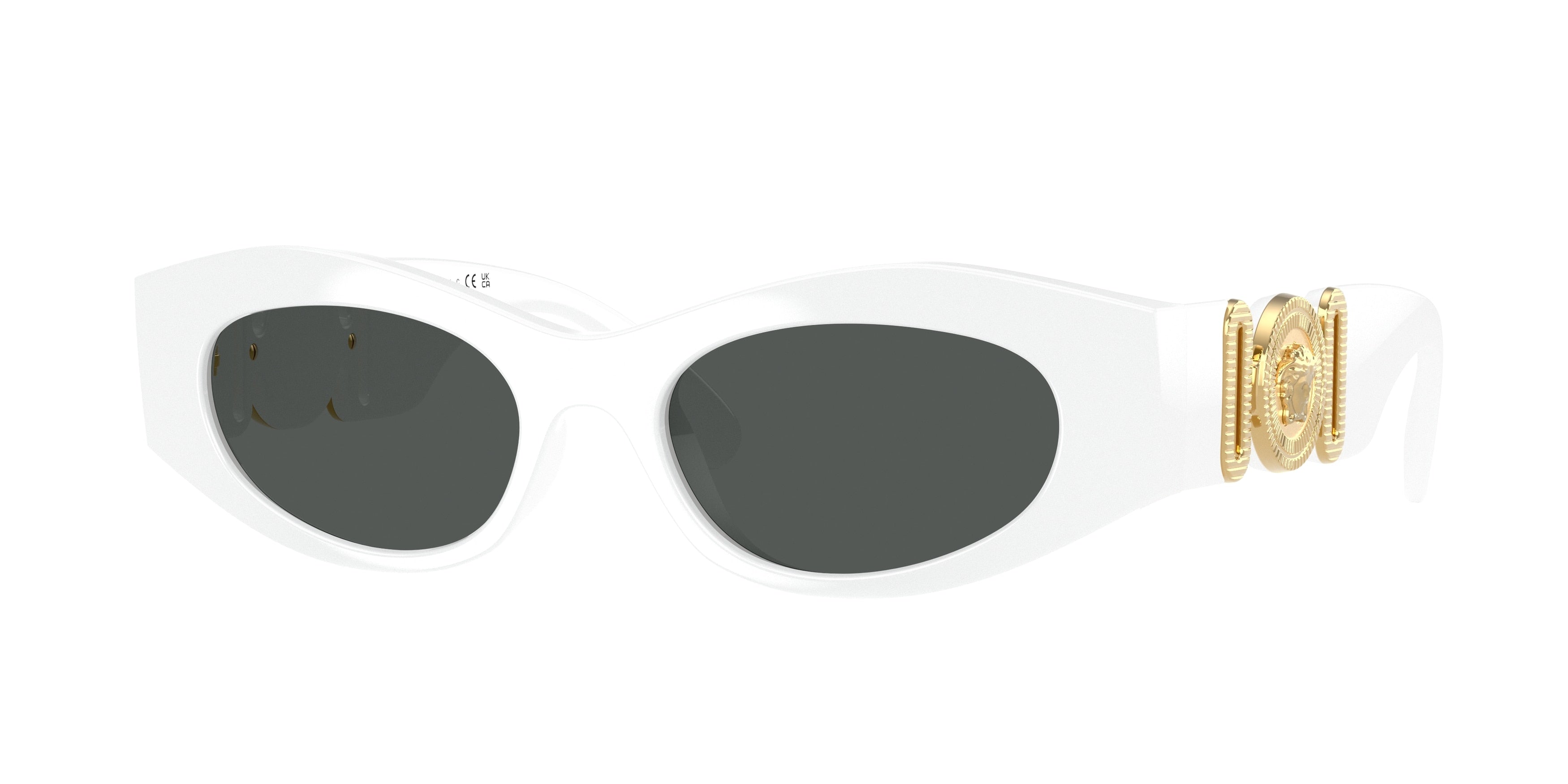 Versace VE4480U Cat Eye Sunglasses 314/87-White 51-140-18 - Color Map White