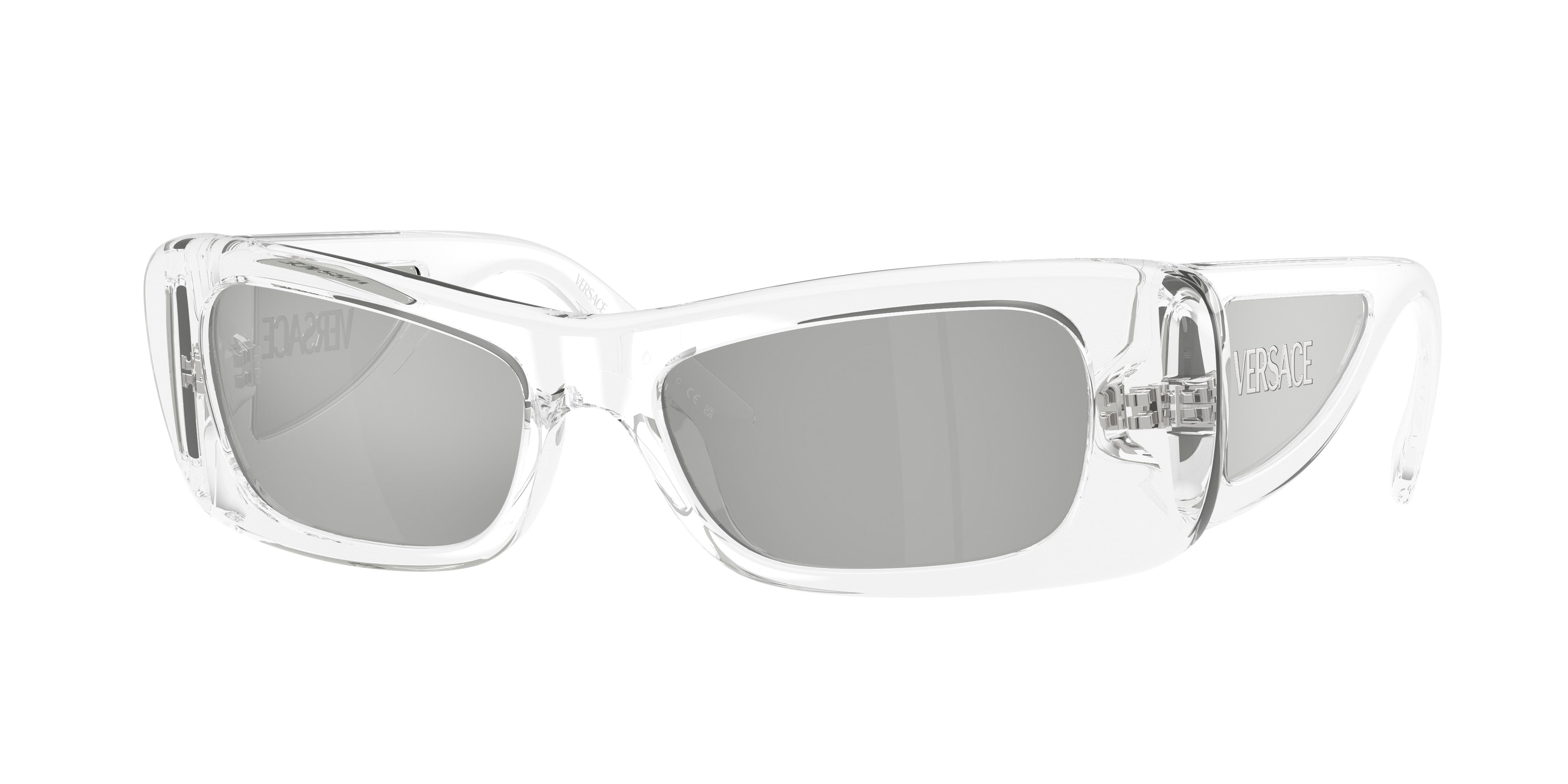 Versace VE4481 Cat Eye Sunglasses 148/8V-Crystal 54-135-17 - Color Map Transparent