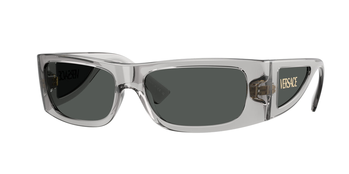Versace VE4482 Rectangle Sunglasses 530587-Grigio Transparent 57-135-16 - Color Map Grey