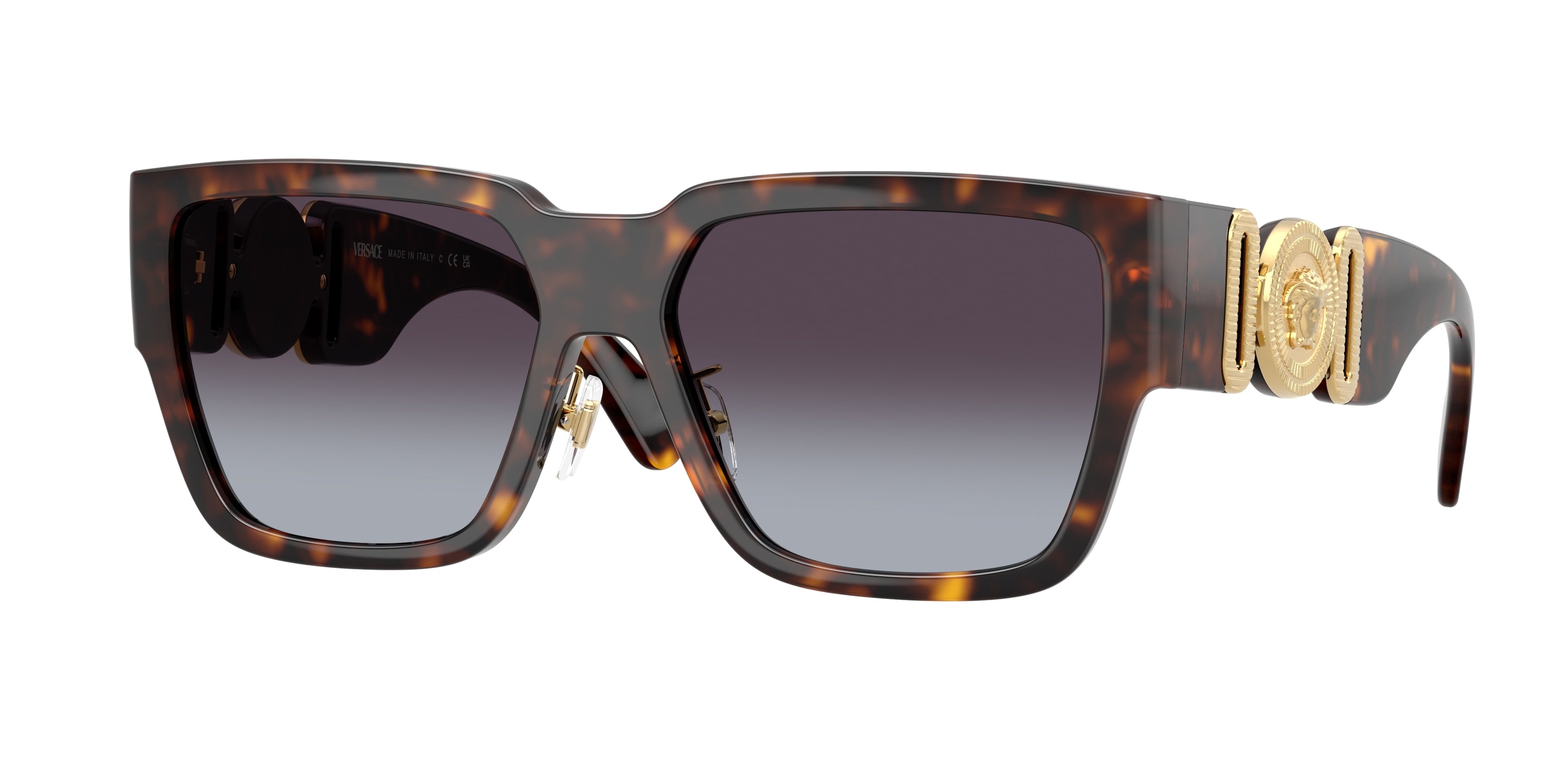 Versace VE4483D Square Sunglasses 108/8G-Havana 57-140-16 - Color Map Tortoise