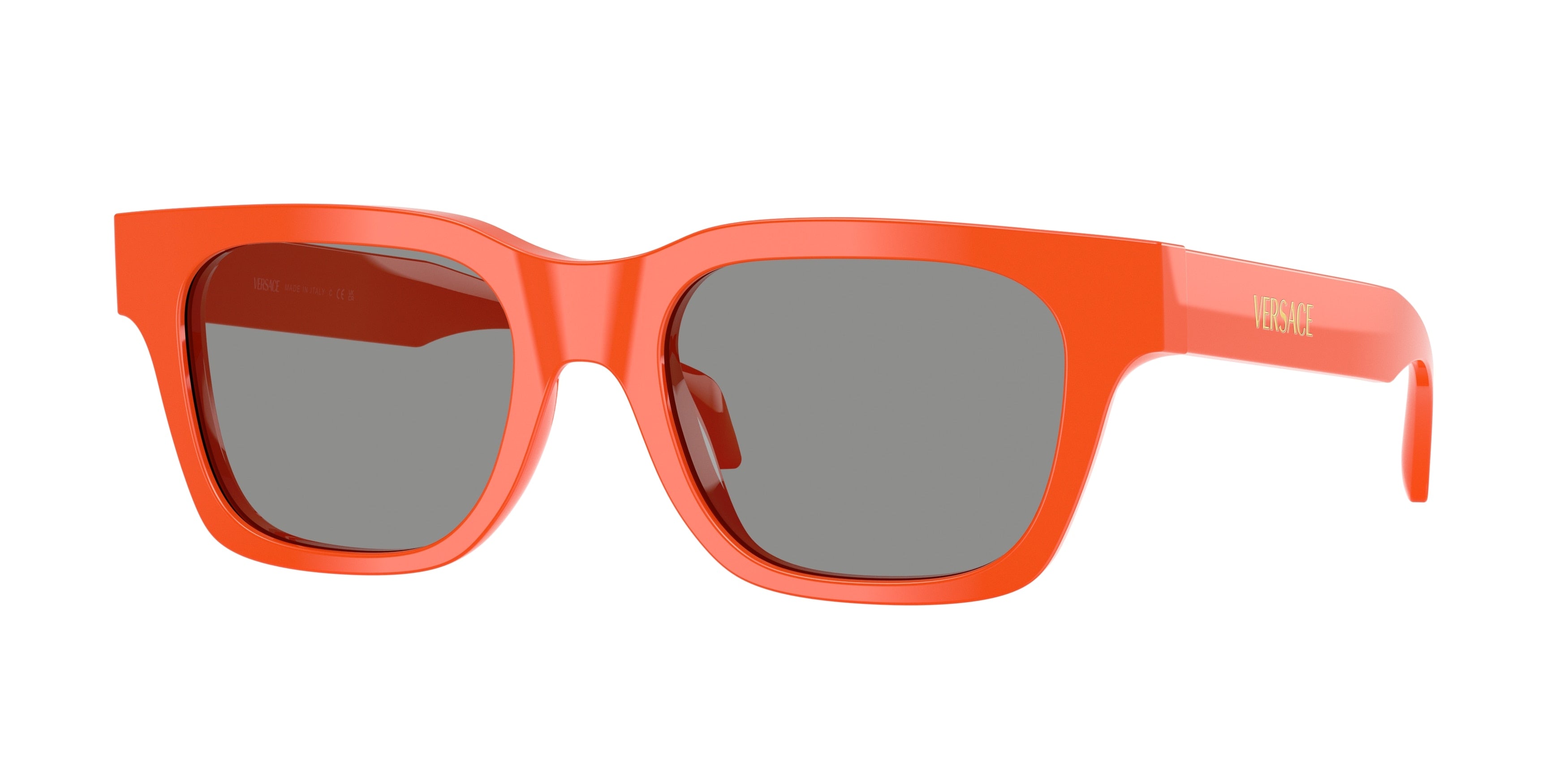 Versace VE4486 Square Sunglasses 5511/1-Orange 52-140-19 - Color Map Orange