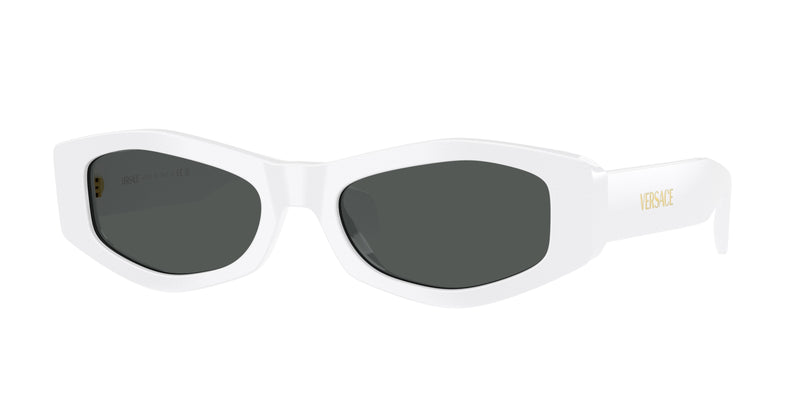 Versace VE4487 Irregular Sunglasses 314/87-White 54-140-19 - Color Map White