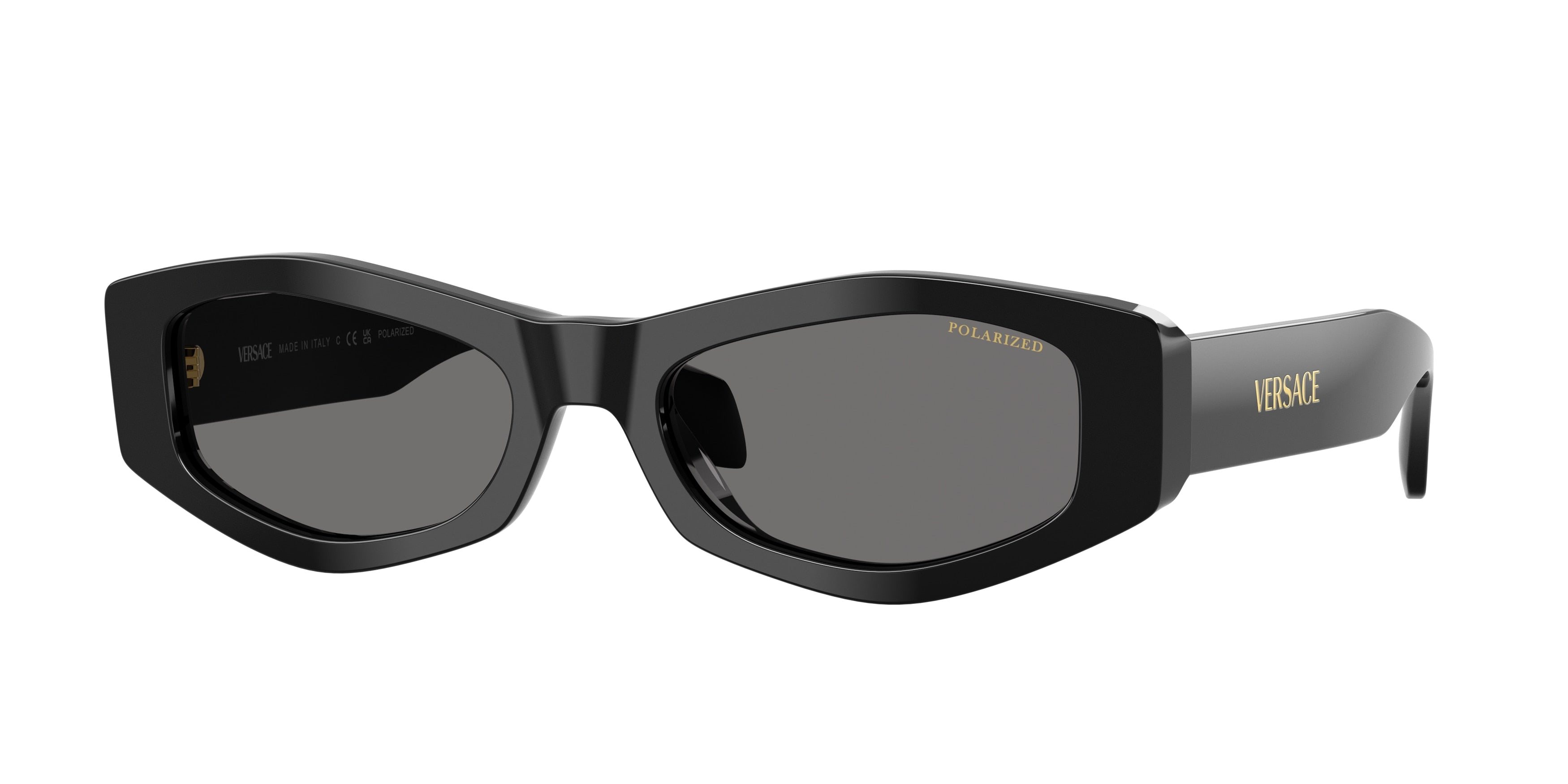 Versace VE4487 Irregular Sunglasses GB1/81-Black 54-140-19 - Color Map Black