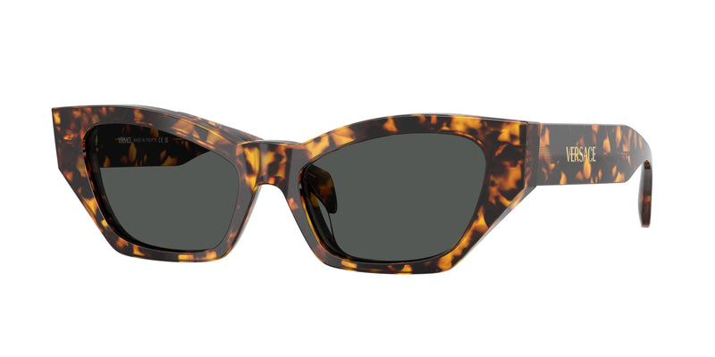 Versace VE4488U Cat Eye Sunglasses 551487-Havana Tortoise 53-140-17 - Color Map Tortoise