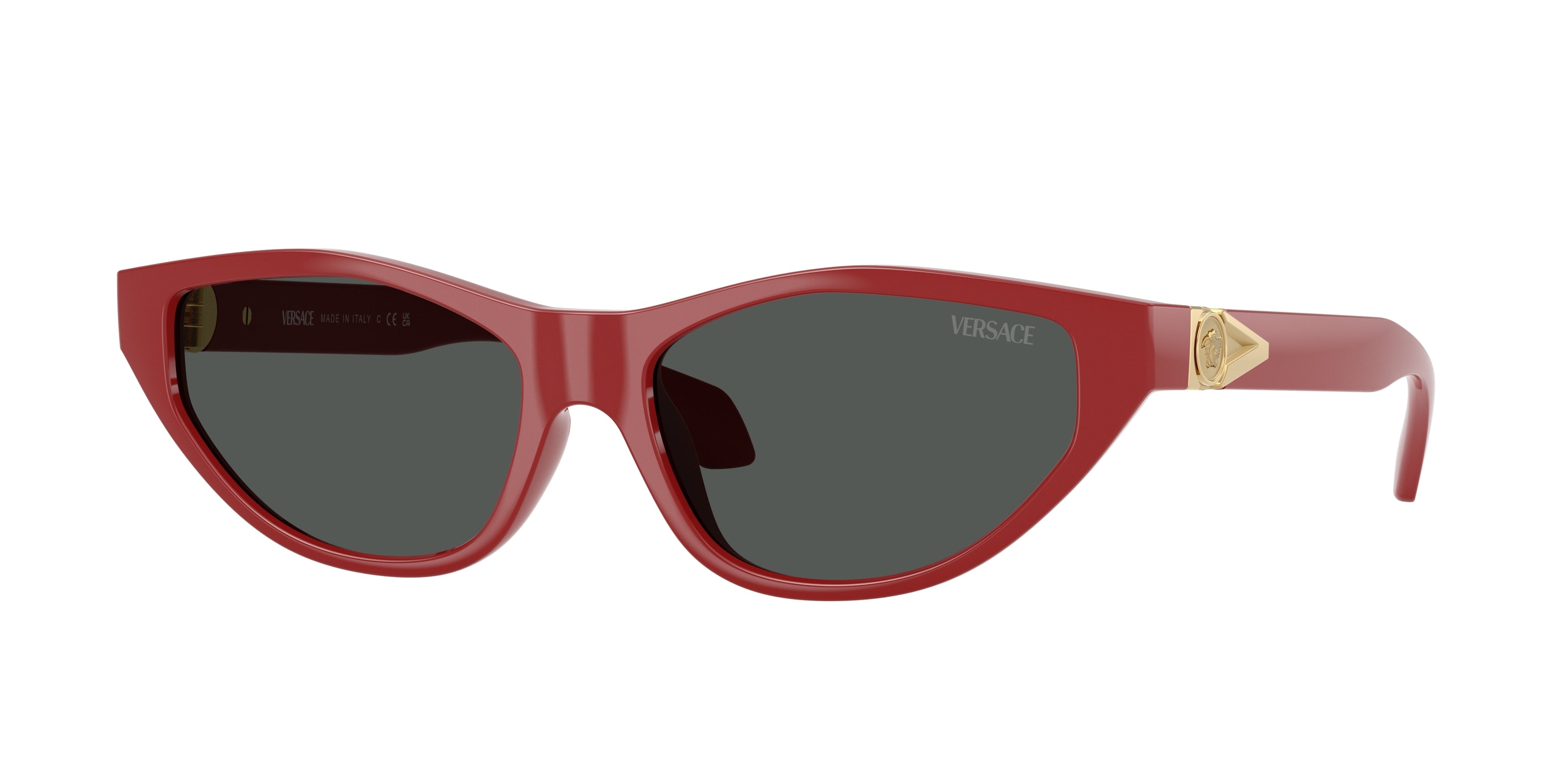 Versace VE4491U Cat Eye Sunglasses  538887-Red 55-140-16 - Color Map Red