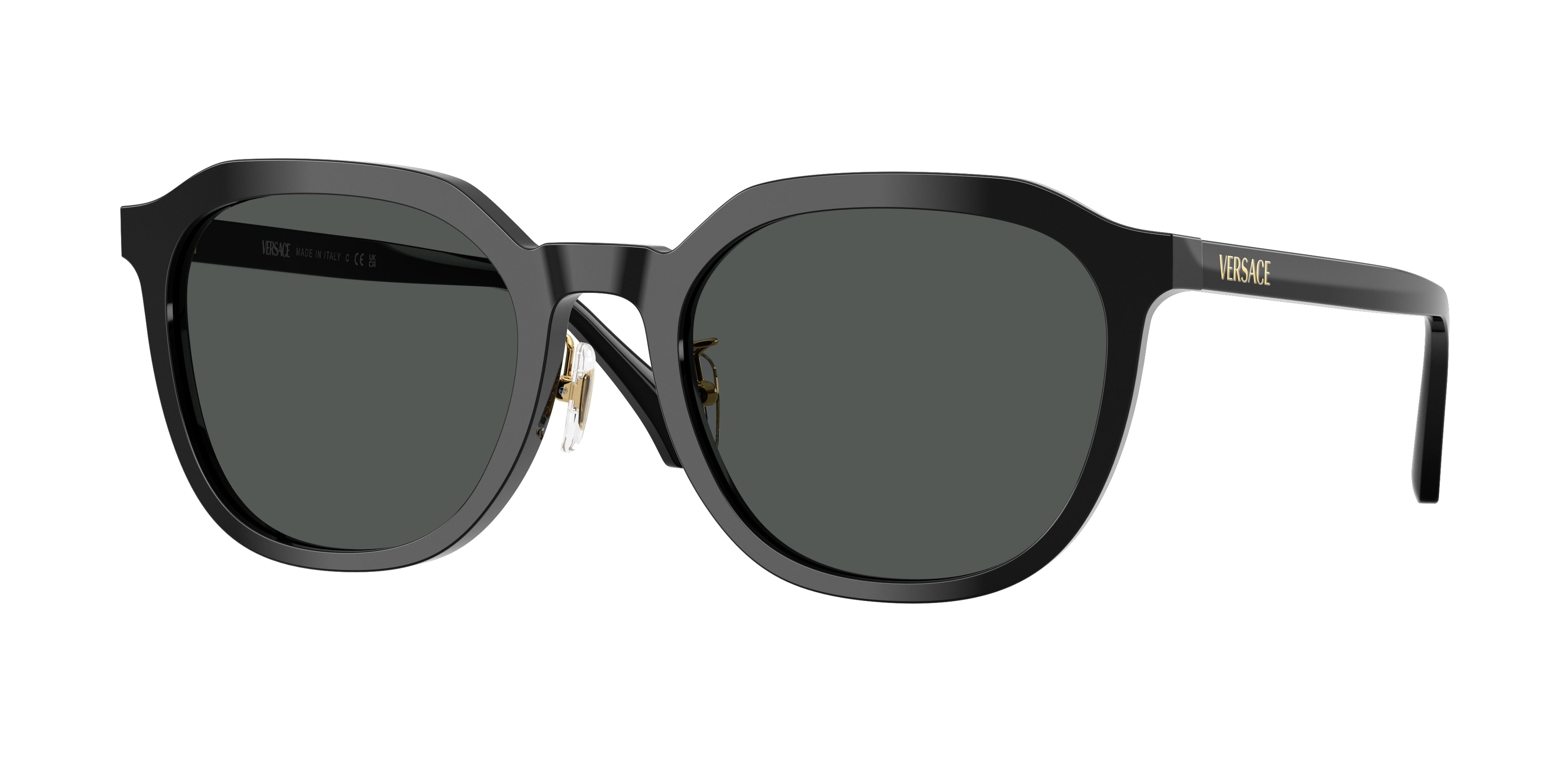 Versace VE4493D Phantos Sunglasses GB1/87-Black 55-140-21 - Color Map Black