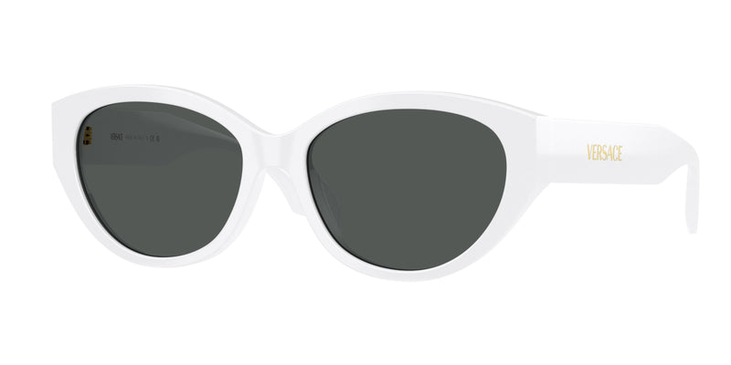 Versace VE4495D Oval Sunglasses 314/87-White 56-140-17 - Color Map White