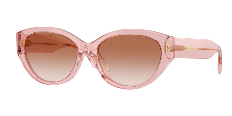 Versace VE4495D Oval Sunglasses 543413-Peach Transparent 56-140-17 - Color Map Pink