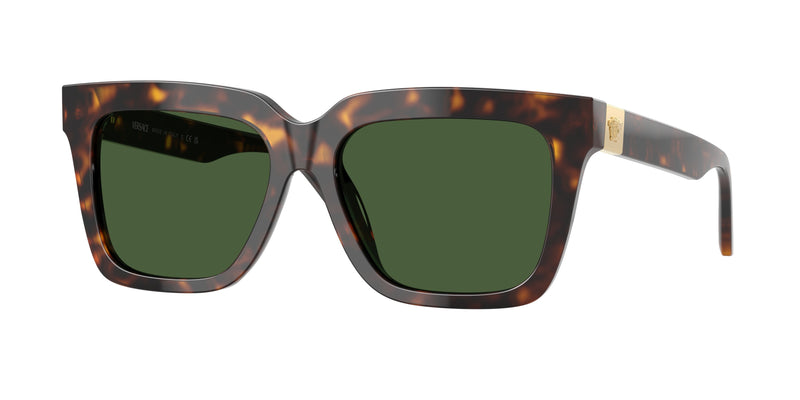 Versace VE4498F Square Sunglasses 108/71-Havana 55-145-16 - Color Map Tortoise