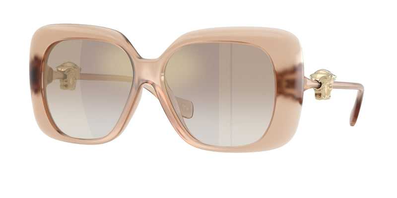 Versace VE4499U Square Sunglasses 55386E-Opal Rose 57-140-14 - Color Map Pink