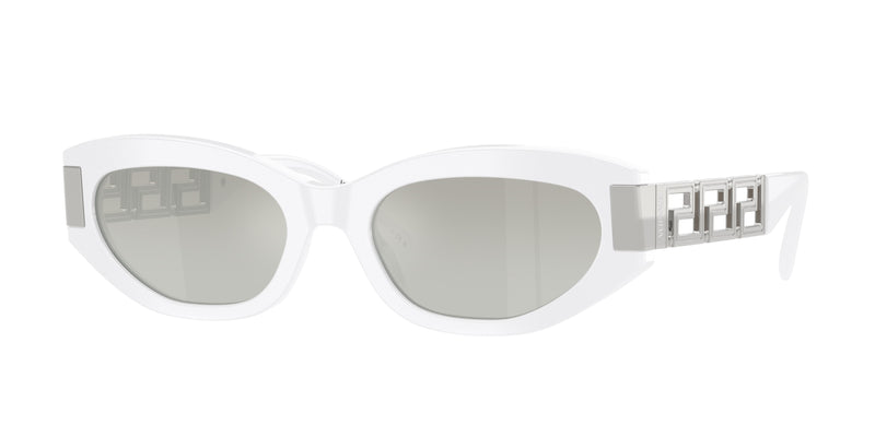 Versace VE4501 Cat Eye Sunglasses 314/6V-White 54-145-19 - Color Map White