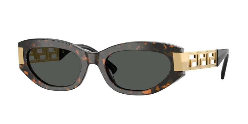 Versace VE4501 Cat Eye Sunglasses 552887-Brown Tortoise 54-145-19 - Color Map Tortoise
