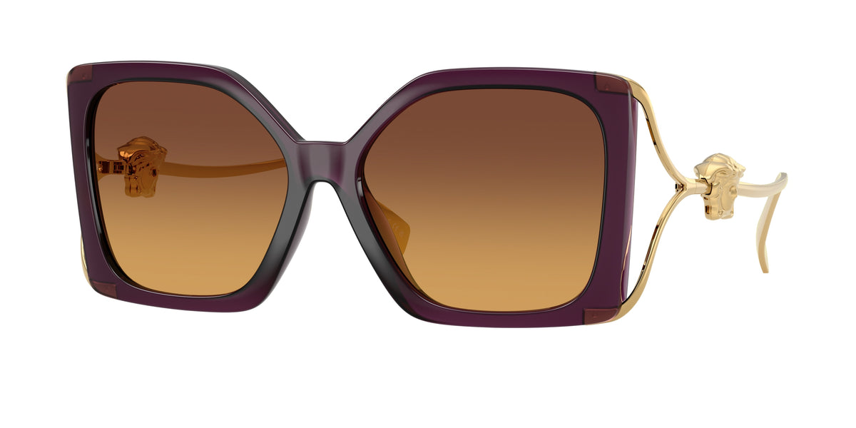 Versace VE4502U Square Sunglasses 5536T5-Opal Purple 58-130-16 - Color Map Violet