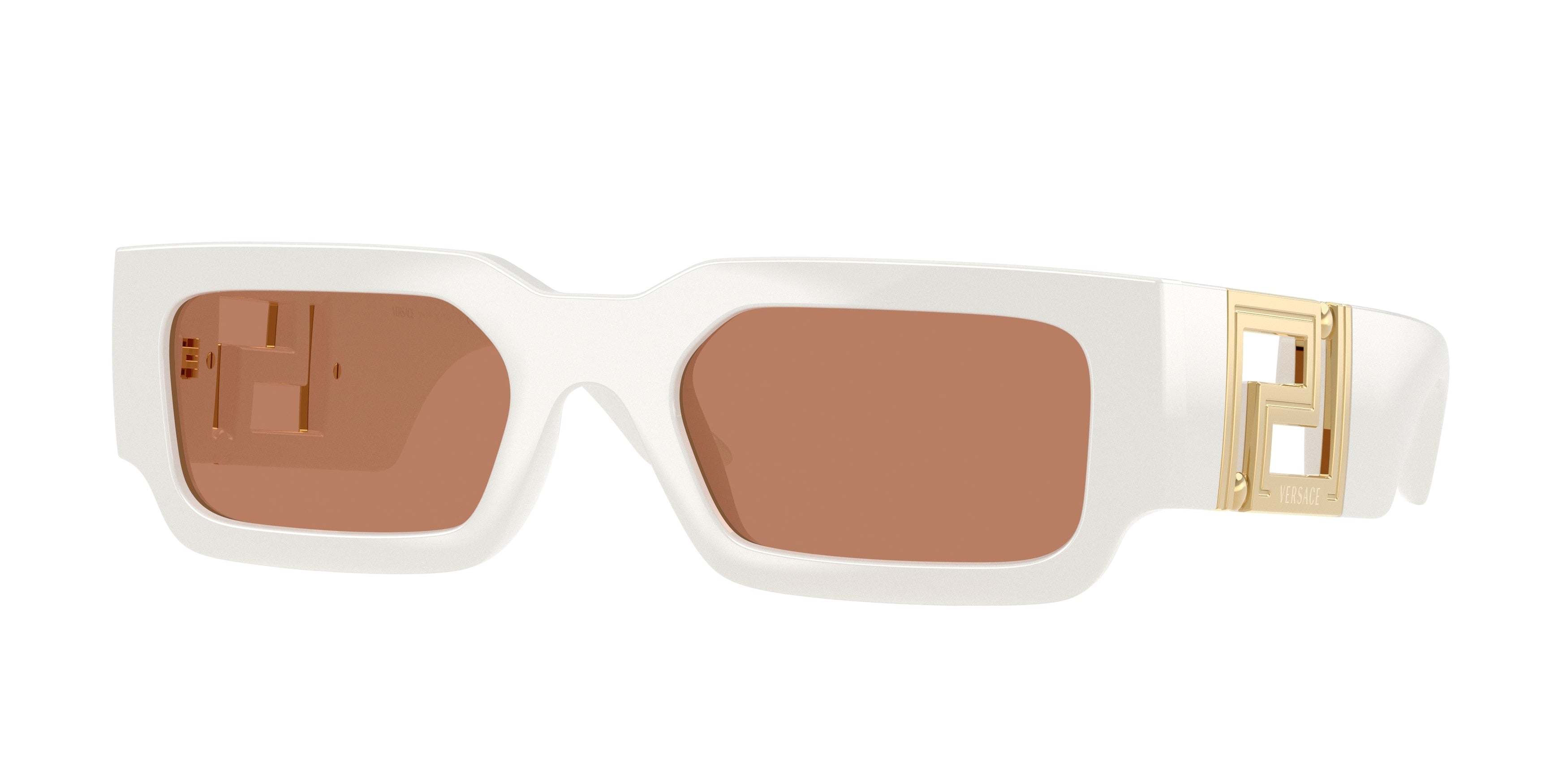 Versace VE4506U Rectangle Sunglasses 554473-Talc 54-140-21 - Color Map White