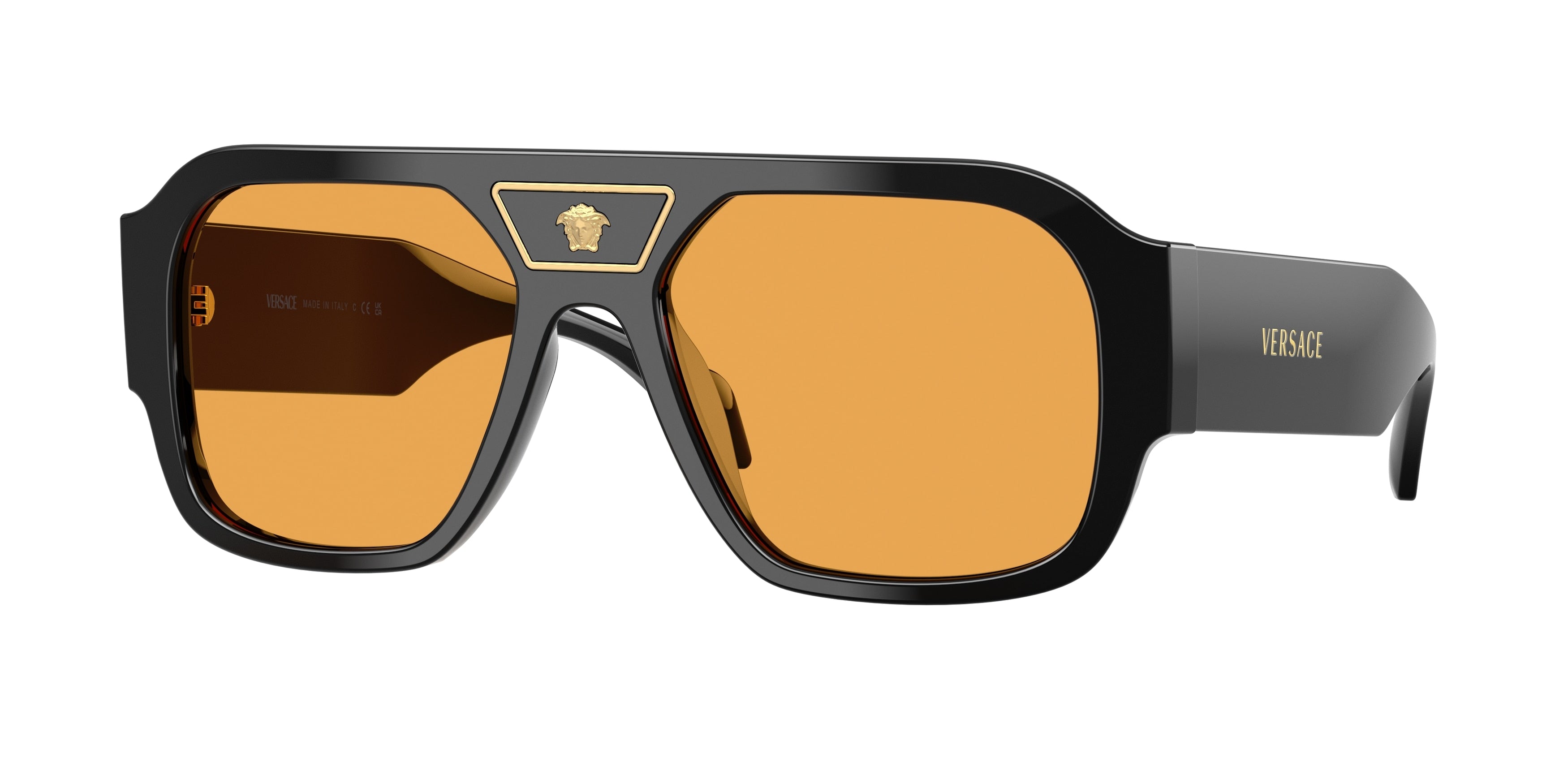 Versace VE4508U Square Sunglasses GB1/7-Black 56-140-18 - Color Map Black