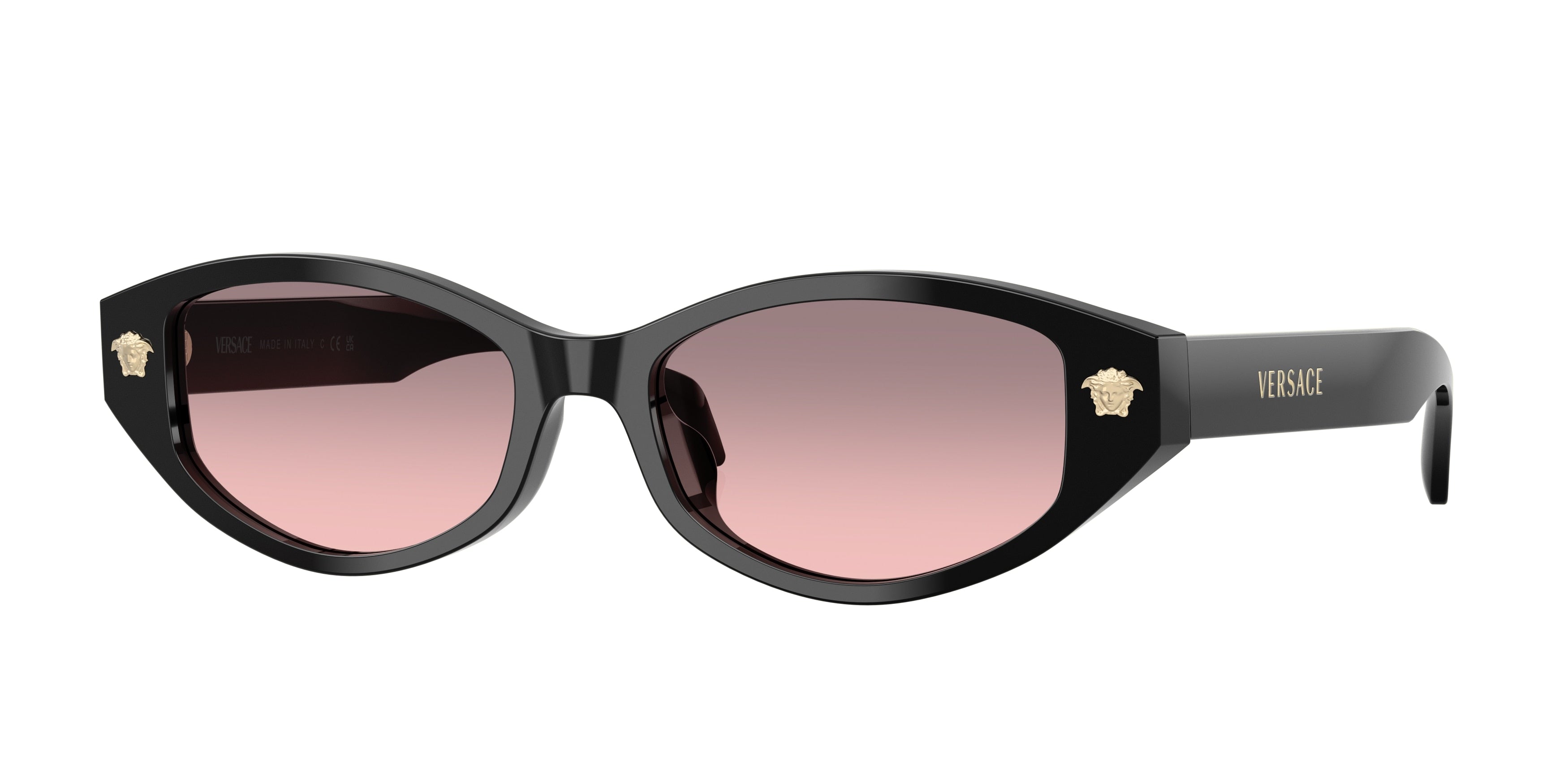 Versace VE4512D Cat Eye Sunglasses GB1/5M-Black 54-140-17 - Color Map Black