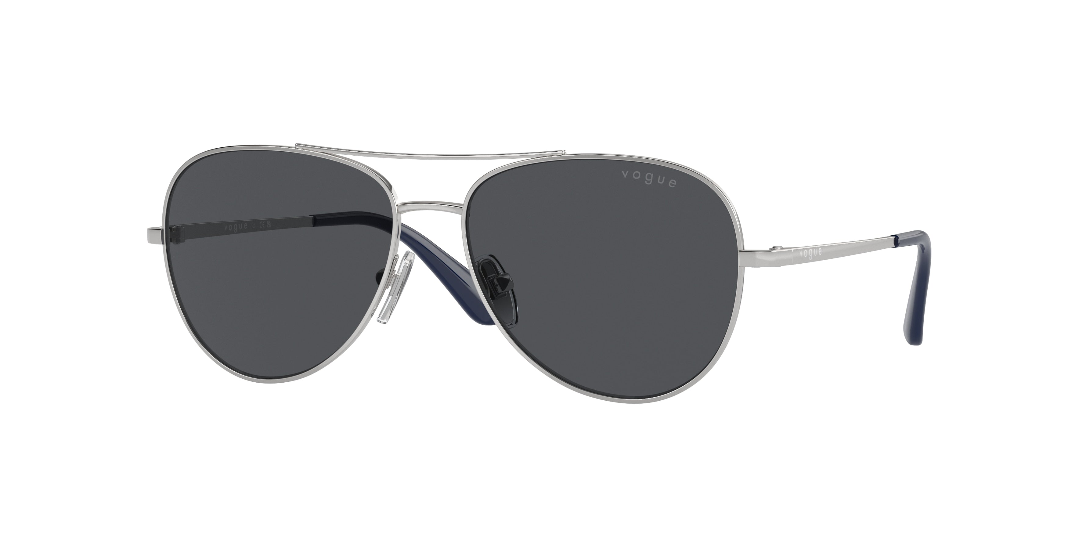 VOGUE JUNIOR SUN VJ1001 Pilot Sunglasses 323/87-Silver 52-120-14 - Color Map Silver
