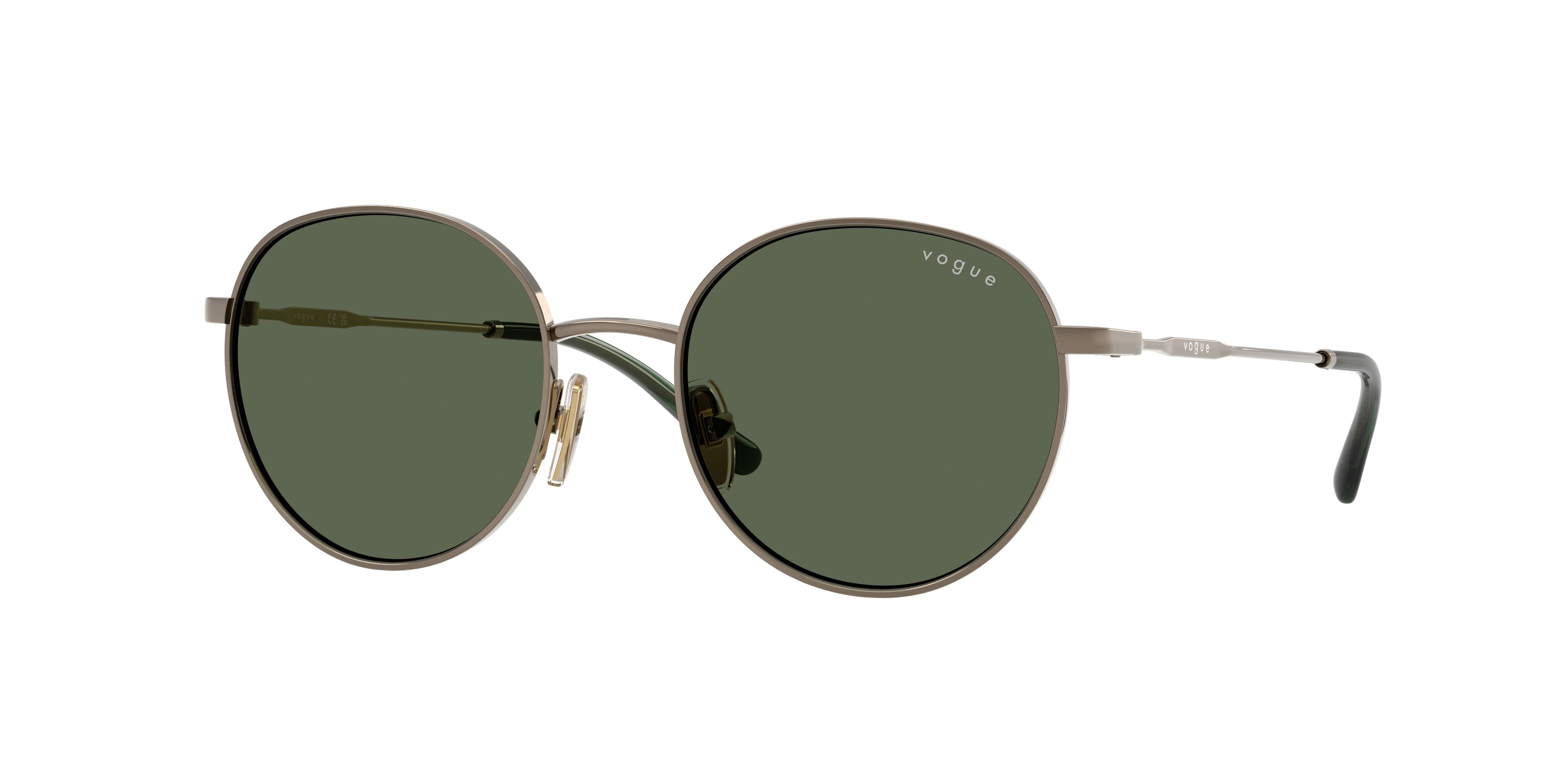 VOGUE JUNIOR SUN VJ1002 Round Sunglasses 513871-Light Brown 49-130-18 - Color Map Brown