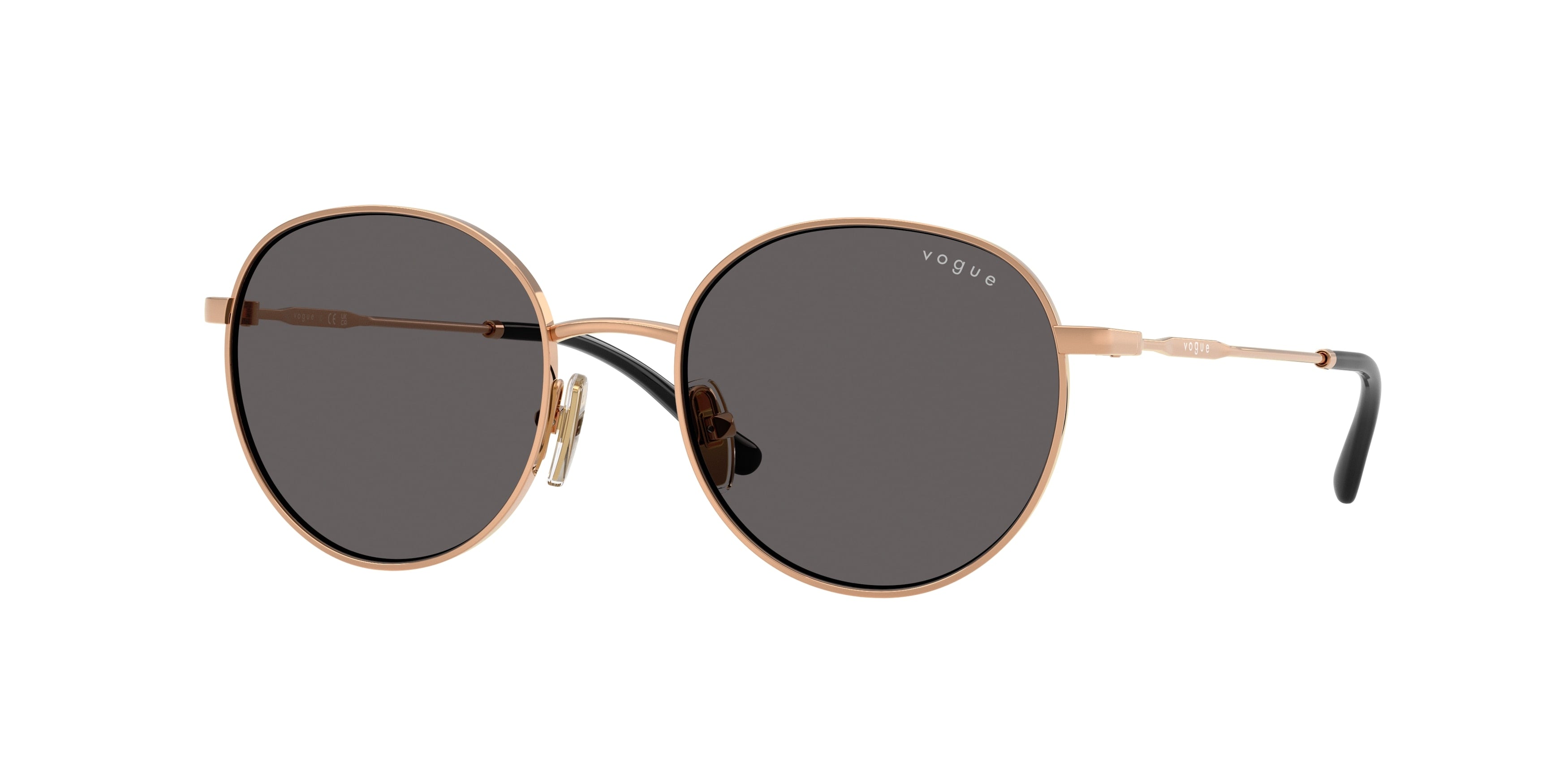 VOGUE JUNIOR SUN VJ1002 Round Sunglasses 515287-Rose Gold 49-130-18 - Color Map Gold