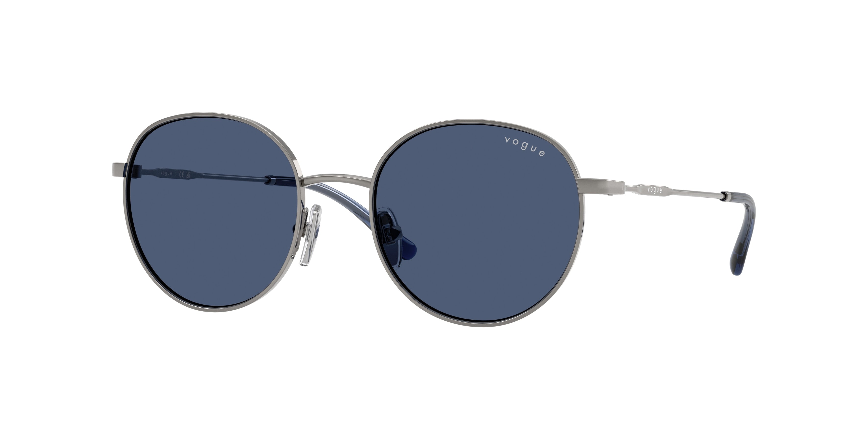 VOGUE JUNIOR SUN VJ1002 Round Sunglasses 548/80-Gunmetal 49-130-18 - Color Map Grey