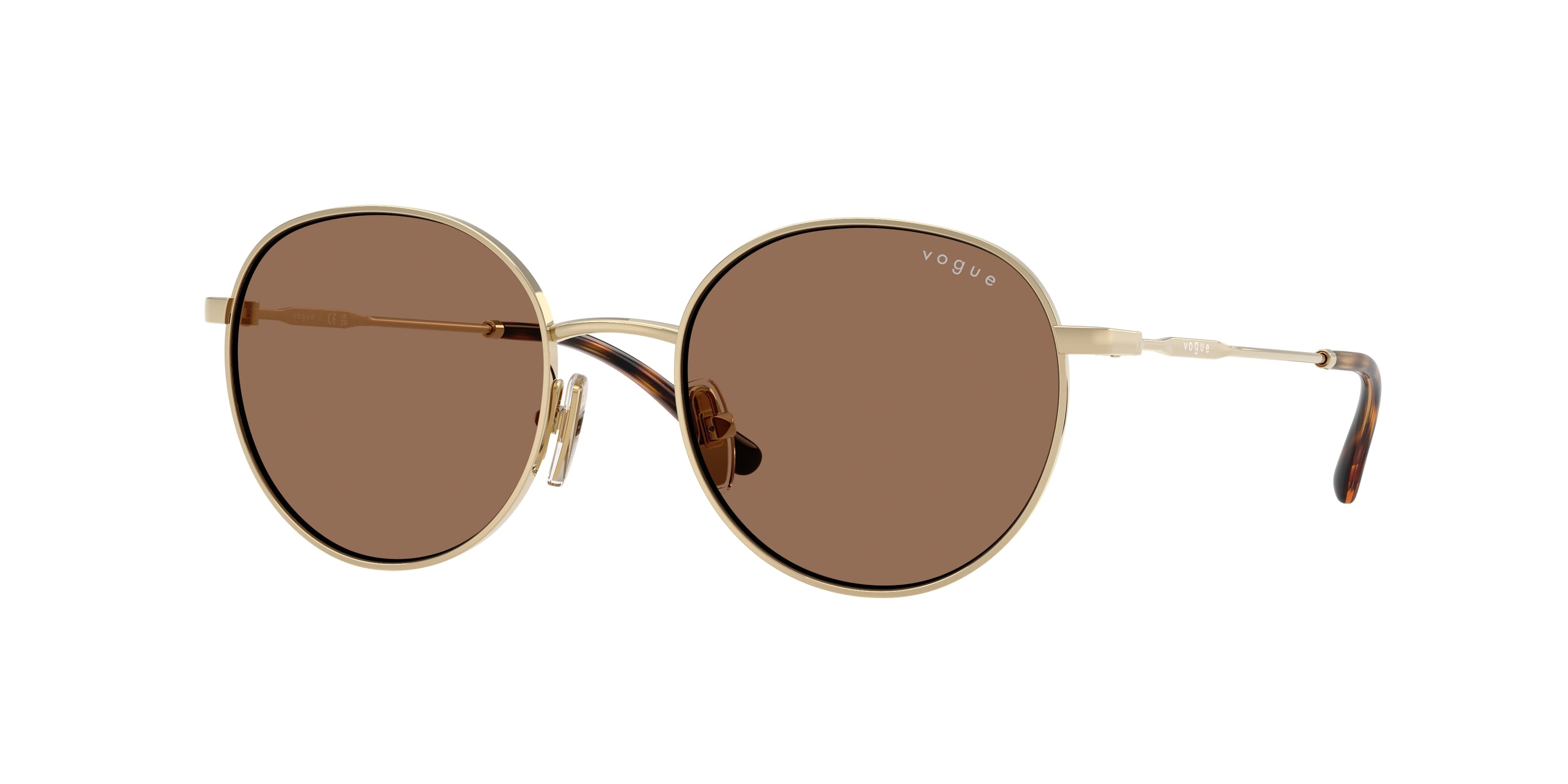 VOGUE JUNIOR SUN VJ1002 Round Sunglasses  848/73-Pale Gold 49-130-18 - Color Map Gold