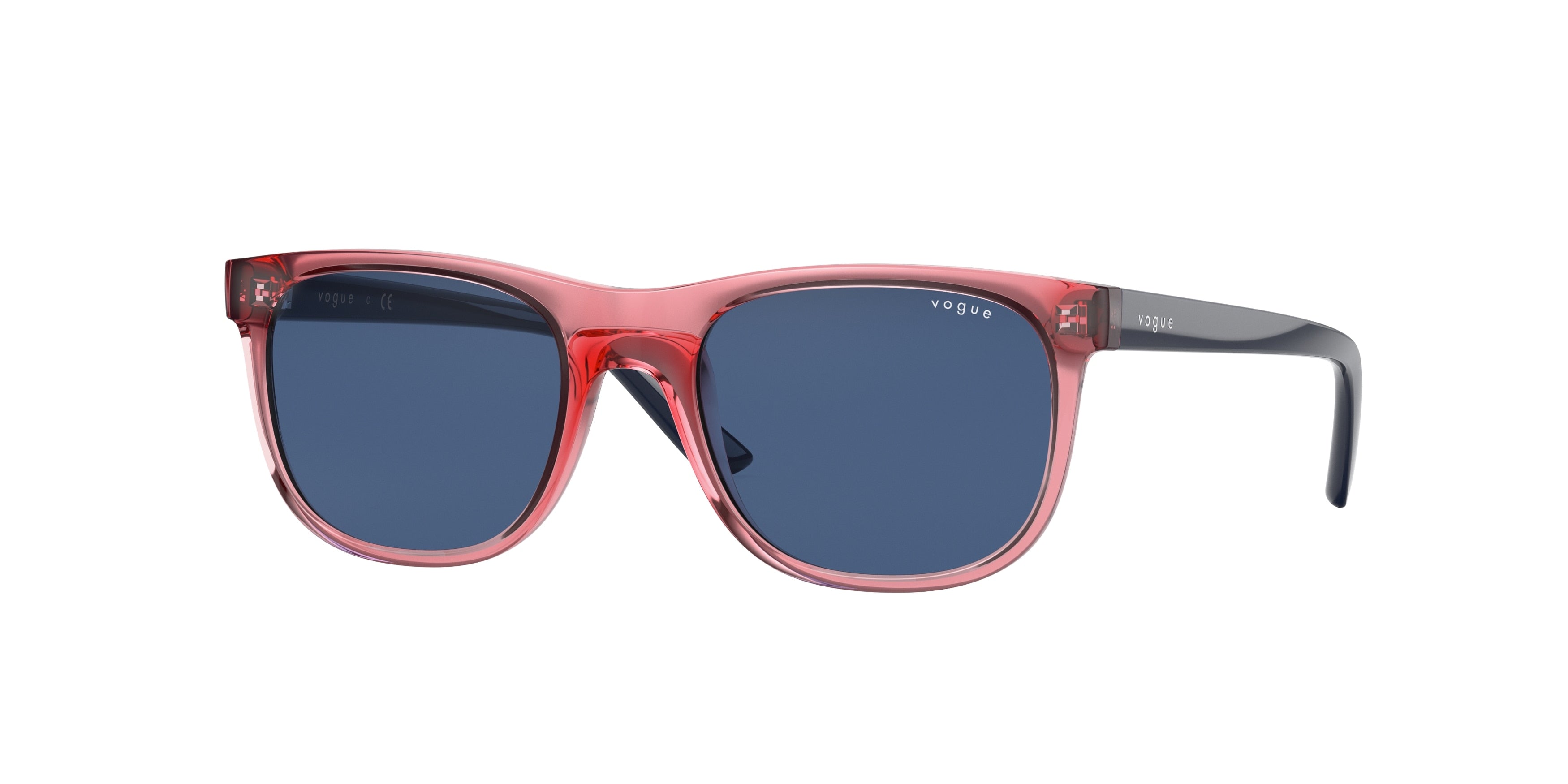 VOGUE JUNIOR SUN VJ2008 Pillow Sunglasses  291080-Red Transparent 47-125-17 - Color Map Red