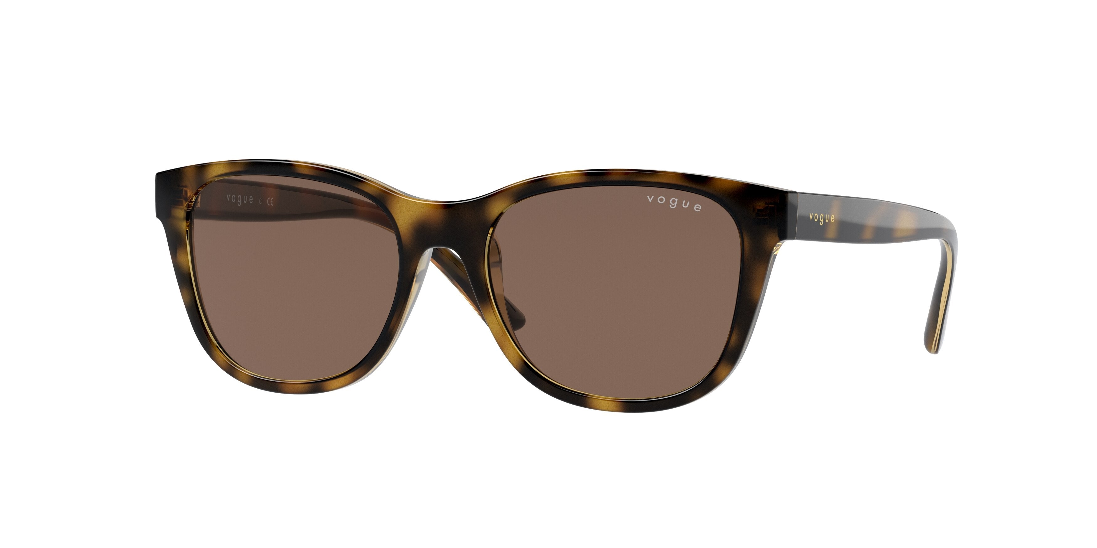 VOGUE JUNIOR SUN VJ2010 Butterfly Sunglasses W65673-Dark Havana 48-125-16 - Color Map Brown