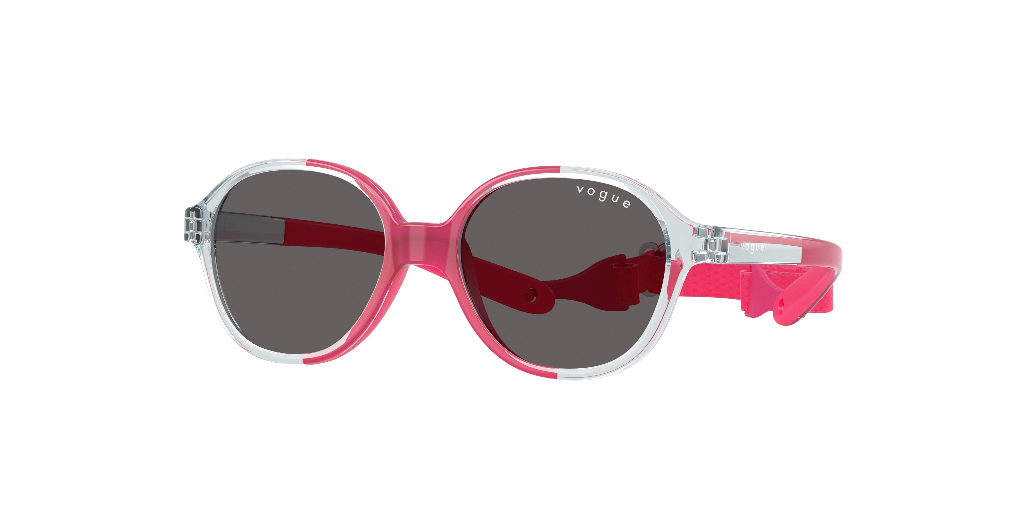 VOGUE JUNIOR SUN VJ2012 Pillow Sunglasses 330187-Azure/Fuchsia Rubber 43-120-14 - Color Map Blue