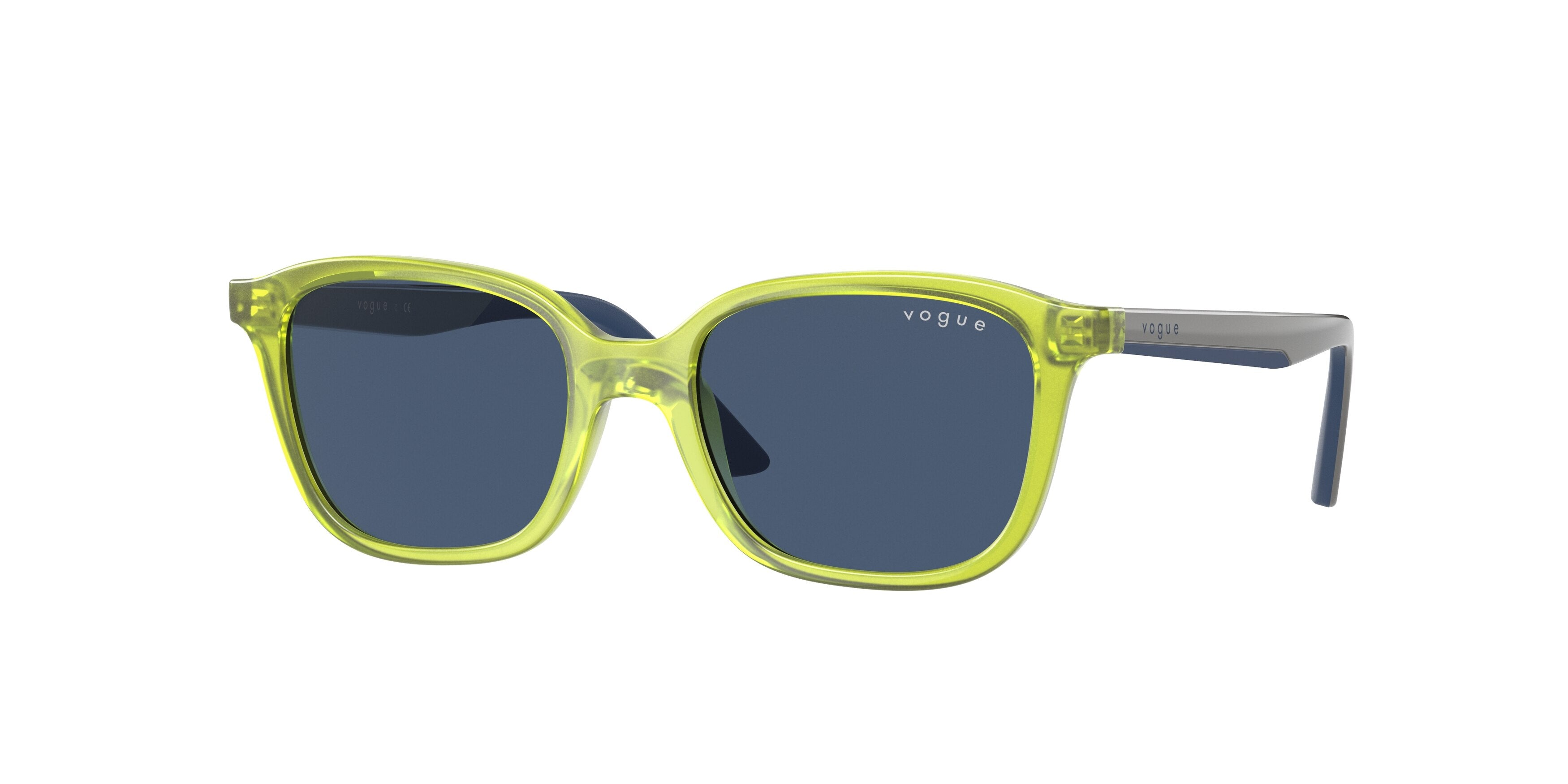 VOGUE JUNIOR SUN VJ2014 Pillow Sunglasses 299180-Transparent Green 45-125-16 - Color Map Green