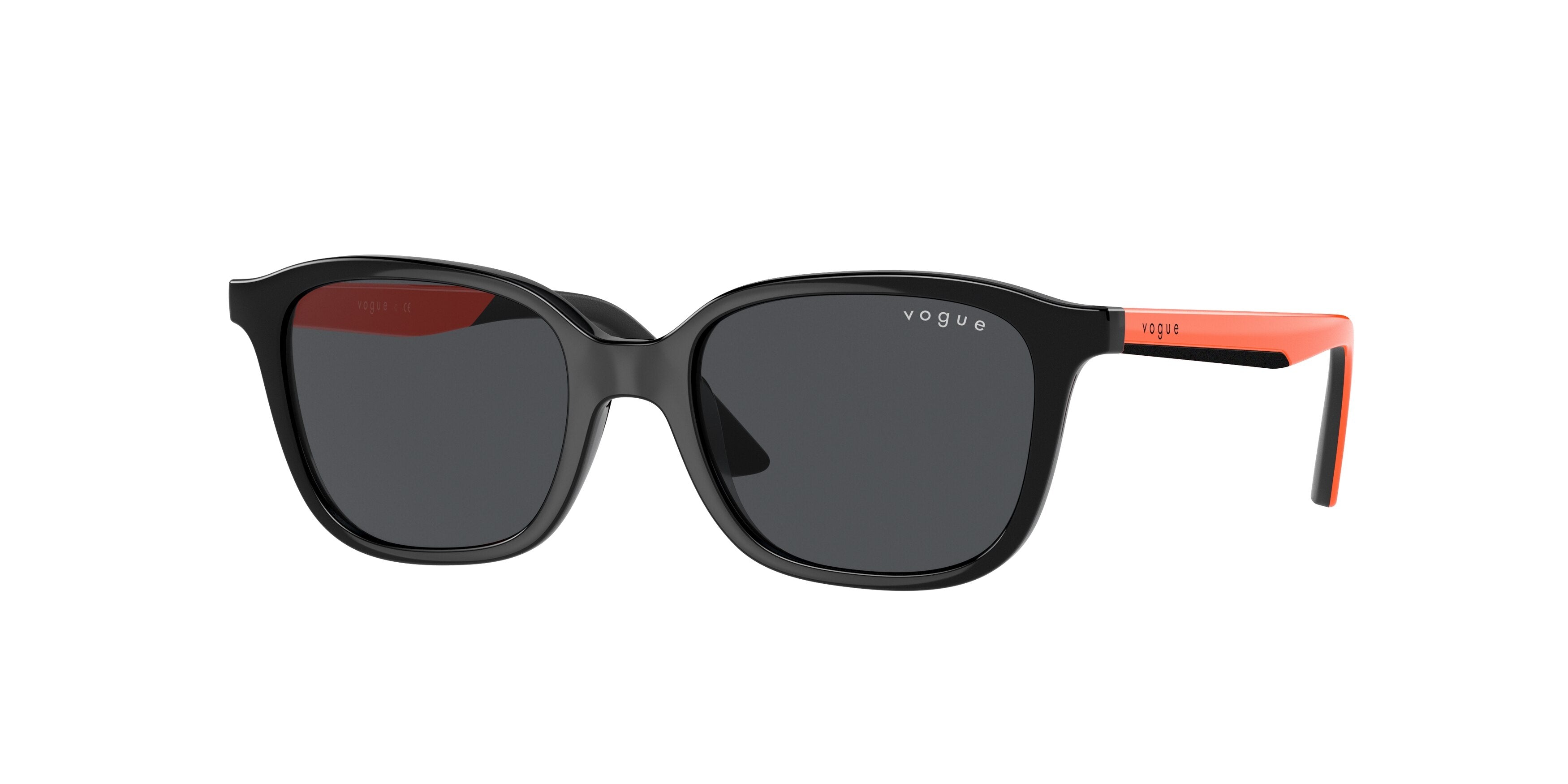 VOGUE JUNIOR SUN VJ2014 Pillow Sunglasses W44/87-Black 45-125-16 - Color Map Black