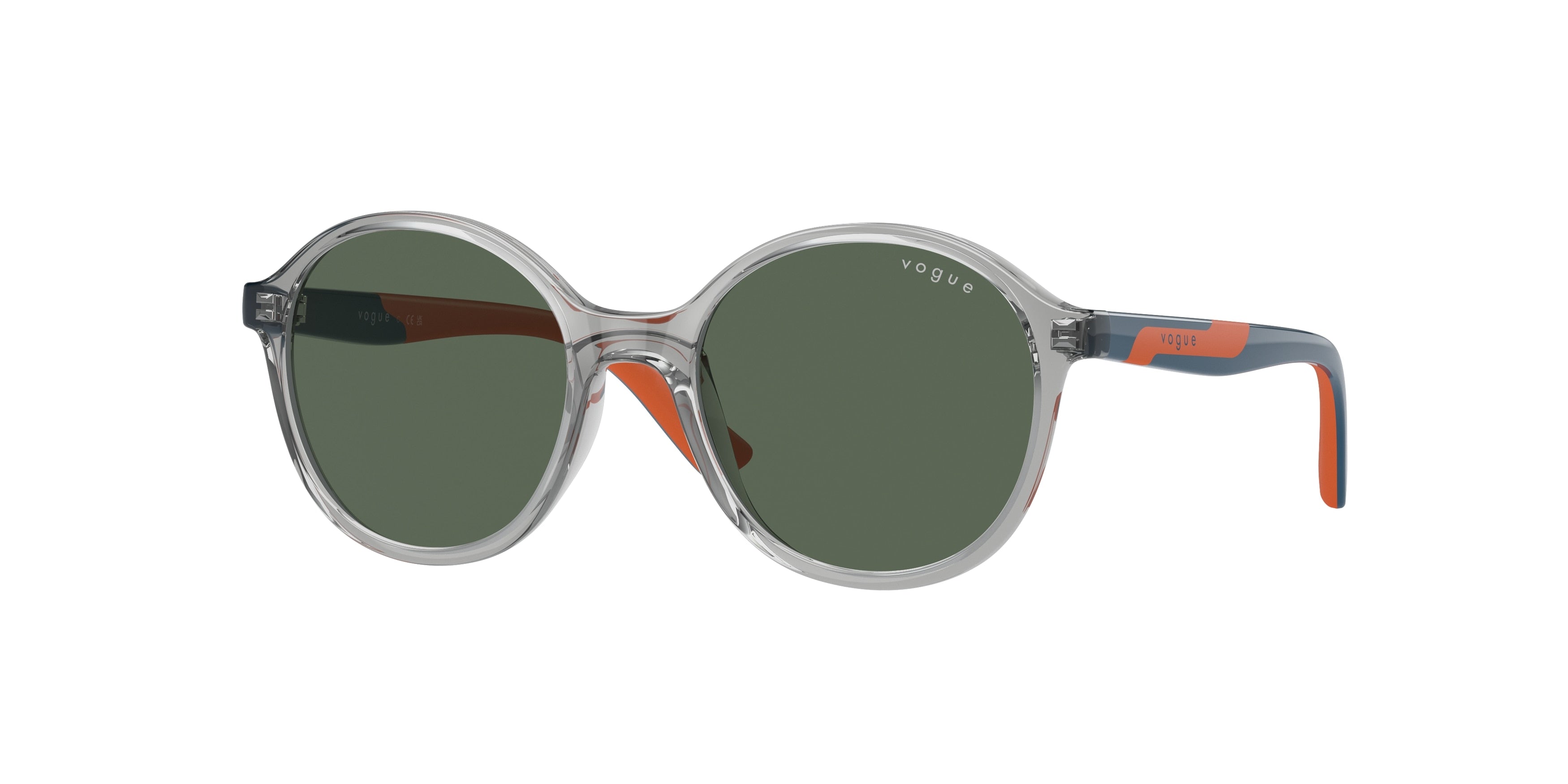 VOGUE JUNIOR SUN VJ2018 Round Sunglasses 228371-Transparent Grey 45-125-16 - Color Map Grey